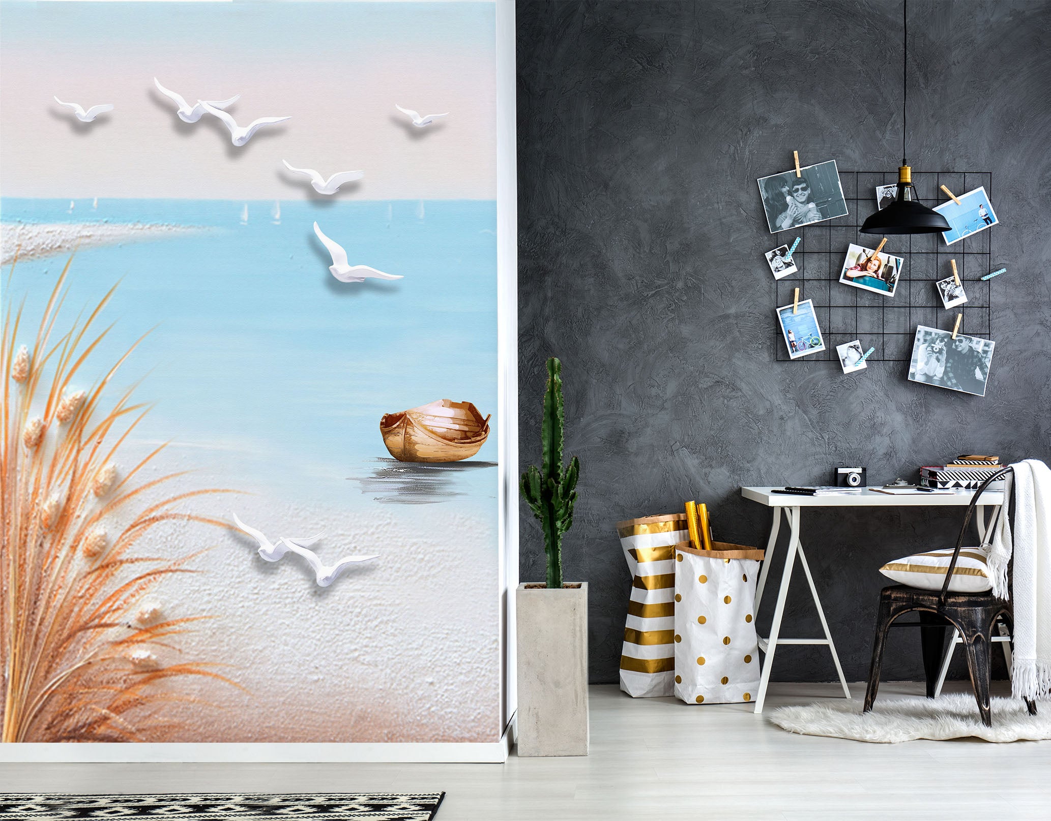 3D Asuka Boat 1827 Wall Murals