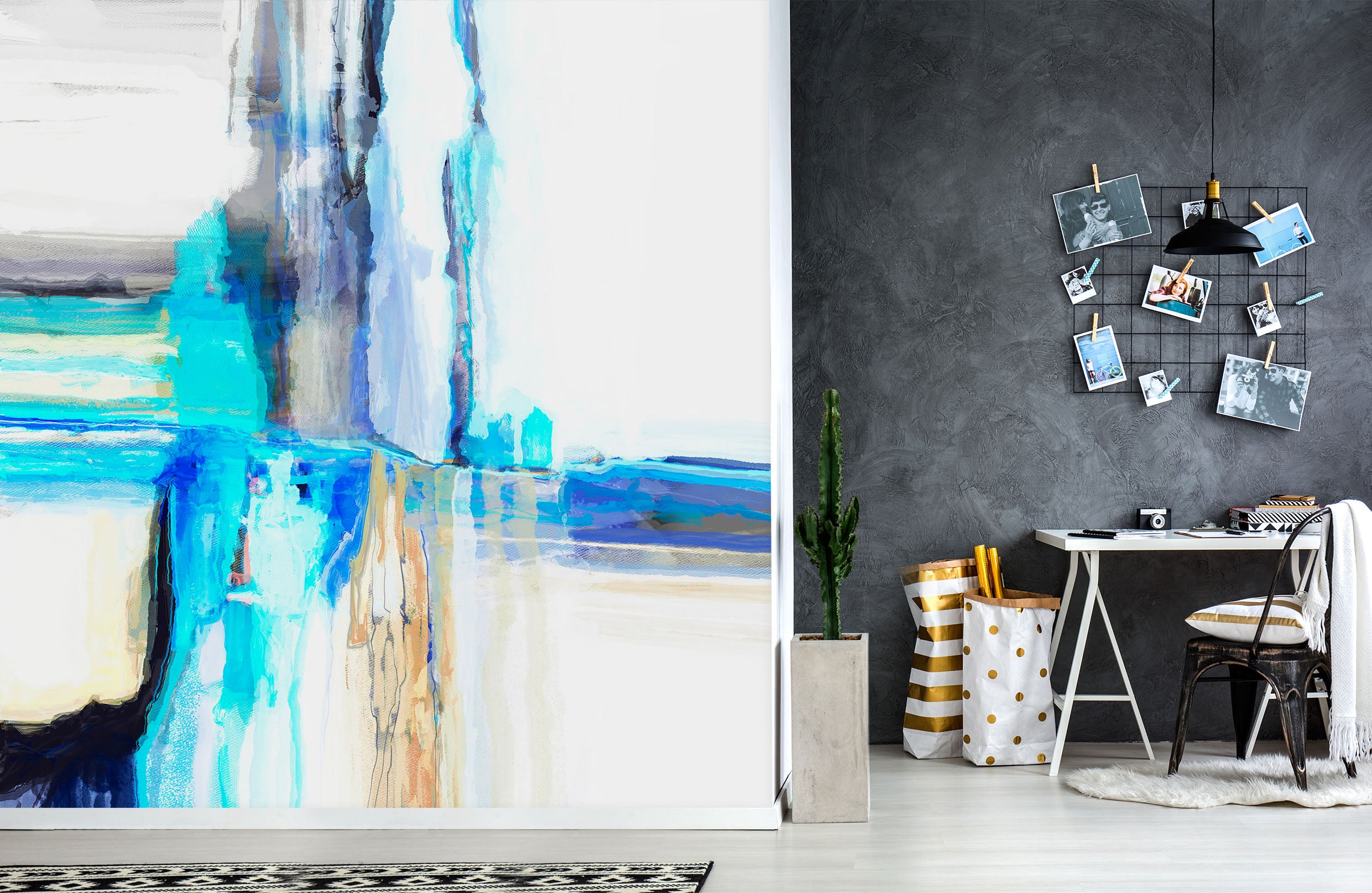 3D Blue Graffiti 1411 Michael Tienhaara Wall Mural Wall Murals