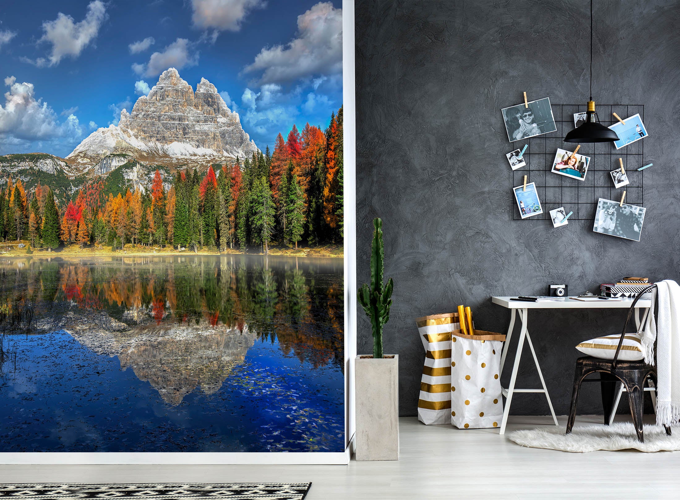 3D Forest Lake 1459 Marco Carmassi Wall Mural Wall Murals