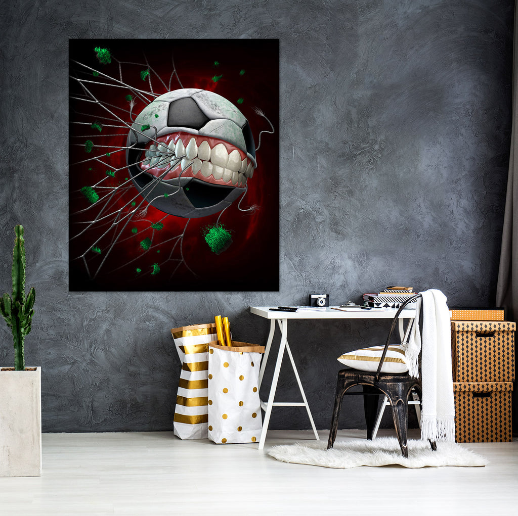Football Net Sticker 3D Teeth Football Net 5110 Tom Wood Wall Sticker | AJ Wallpaper