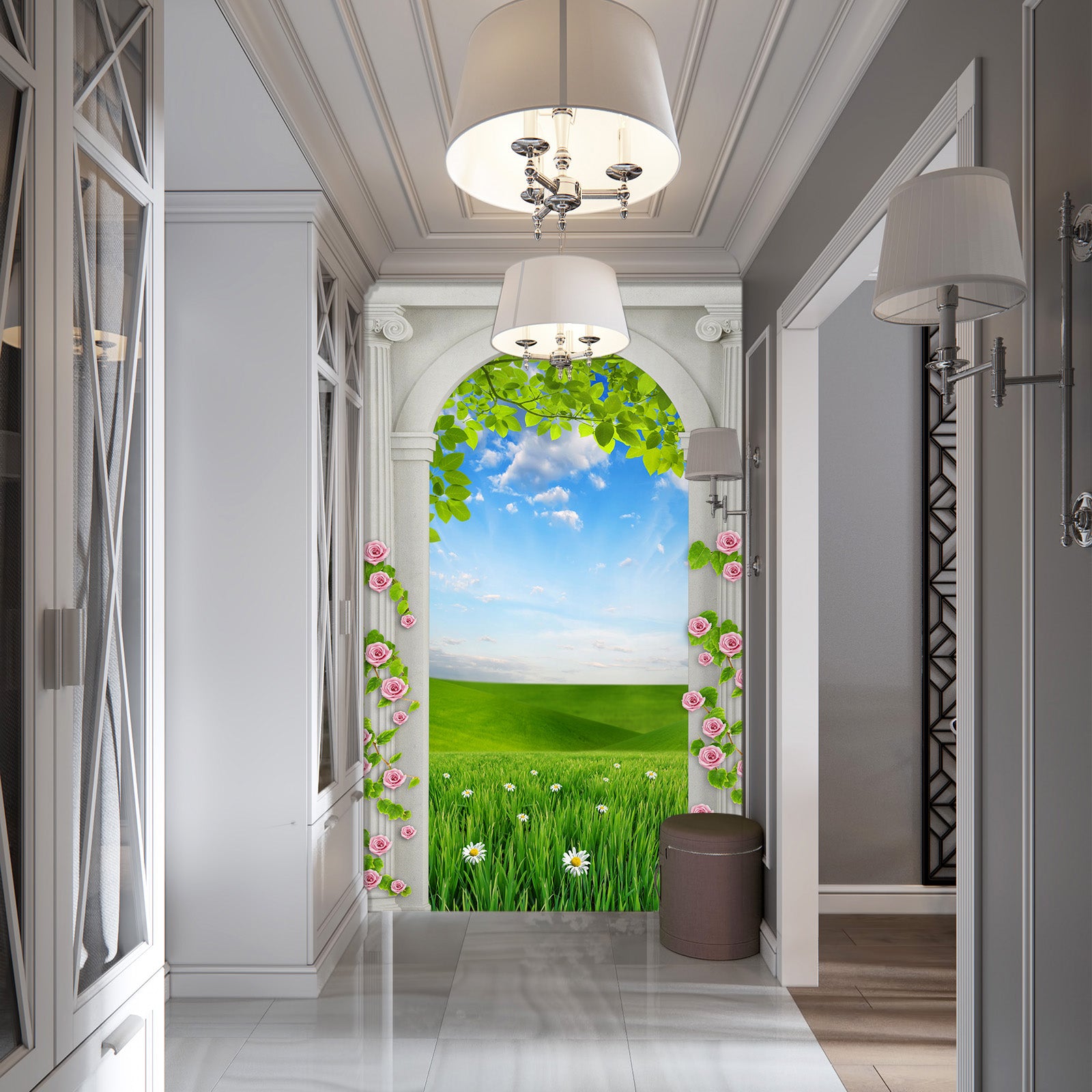 3D Prairie Flowers 1876 Wall Murals