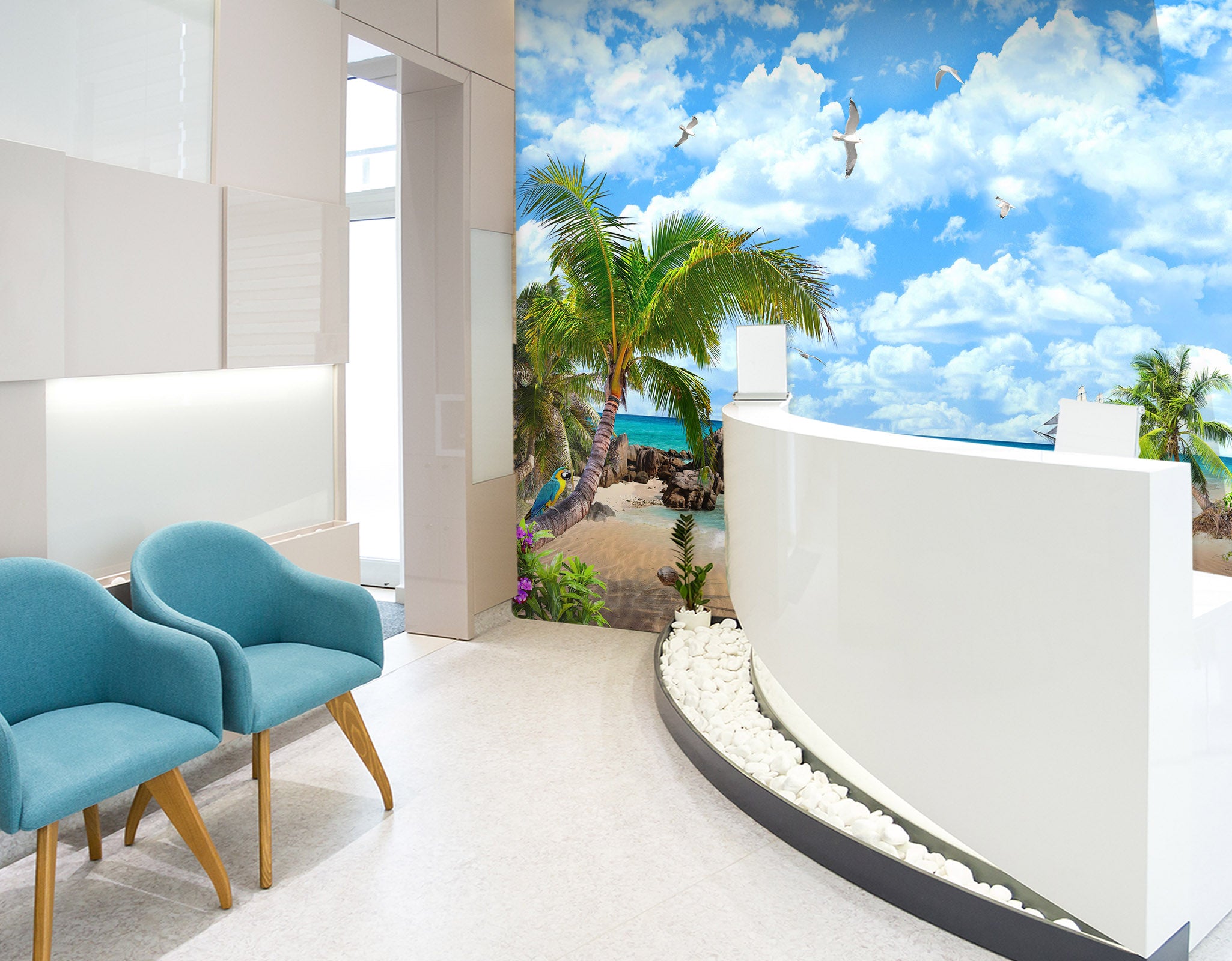 3D Beach Starfish 298 Wall Murals