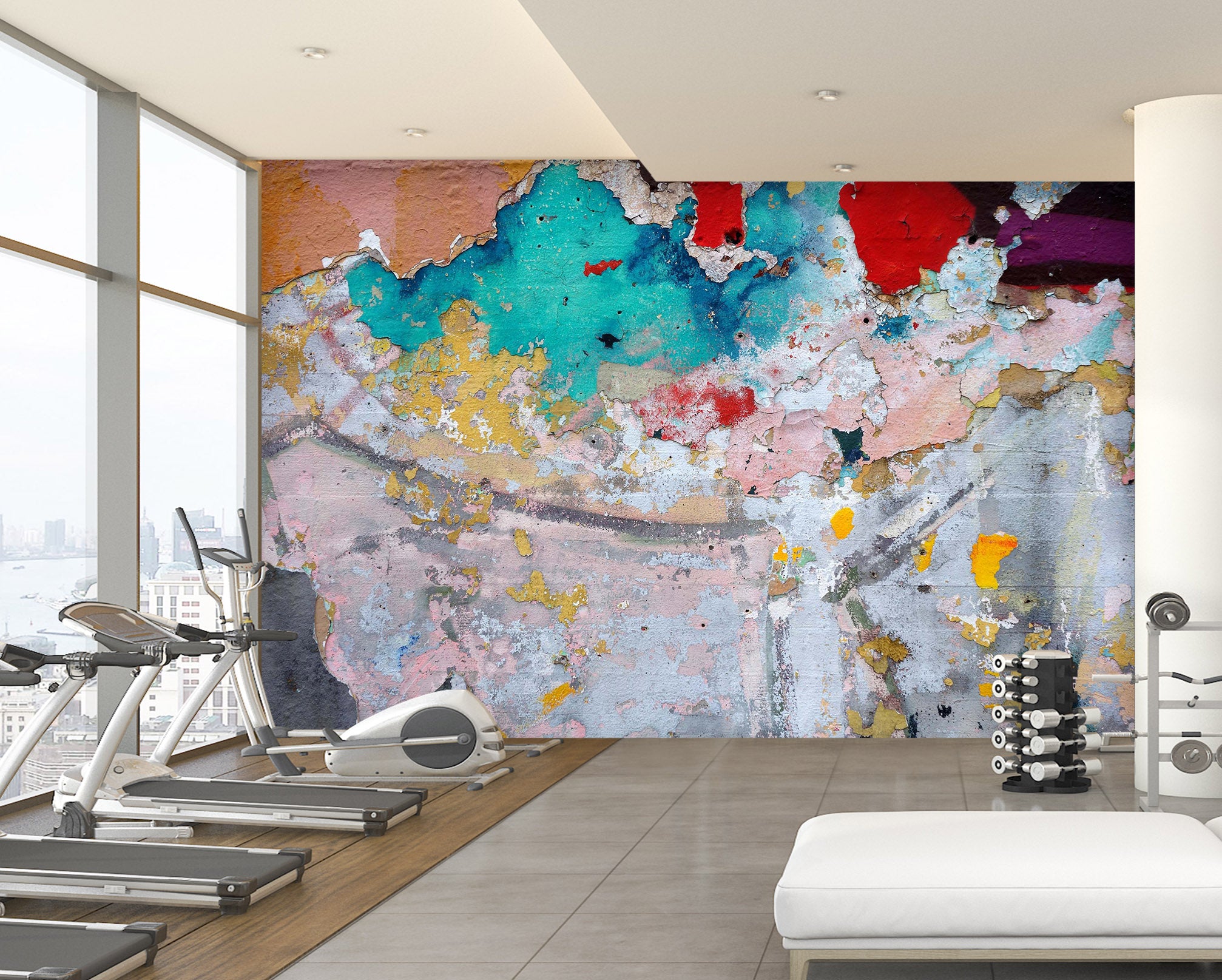 3D Color Graffiti 318 Wall Murals