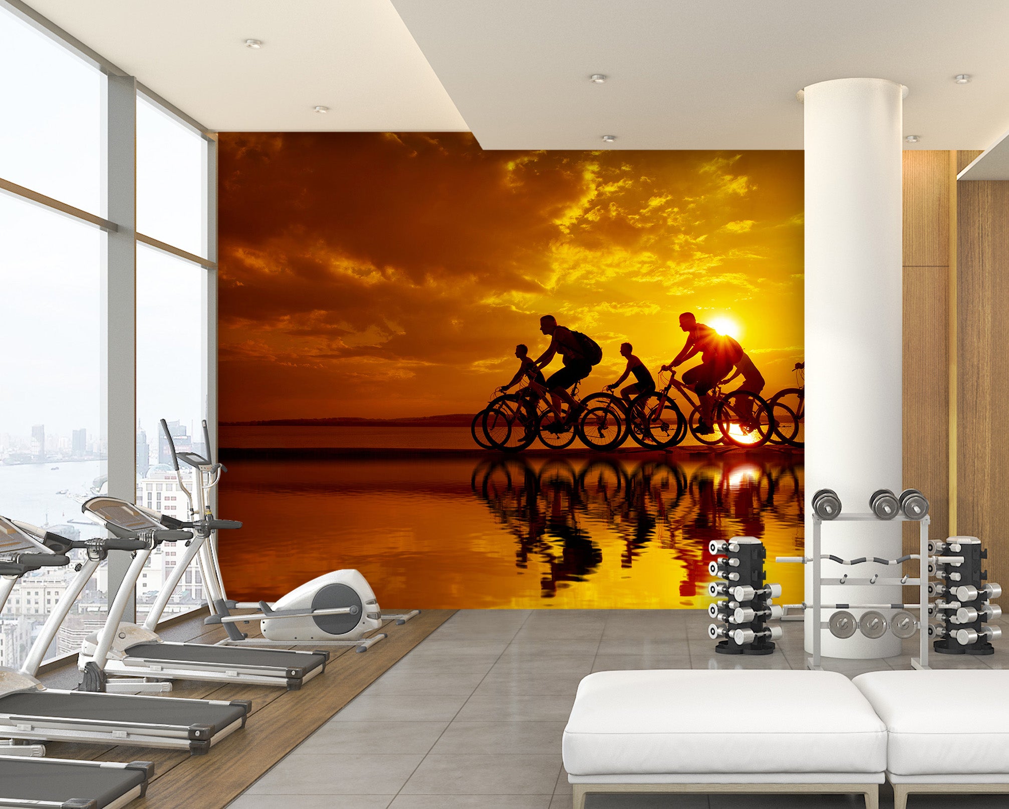 3D Cycling 028 Wall Murals Wallpaper AJ Wallpaper 2 
