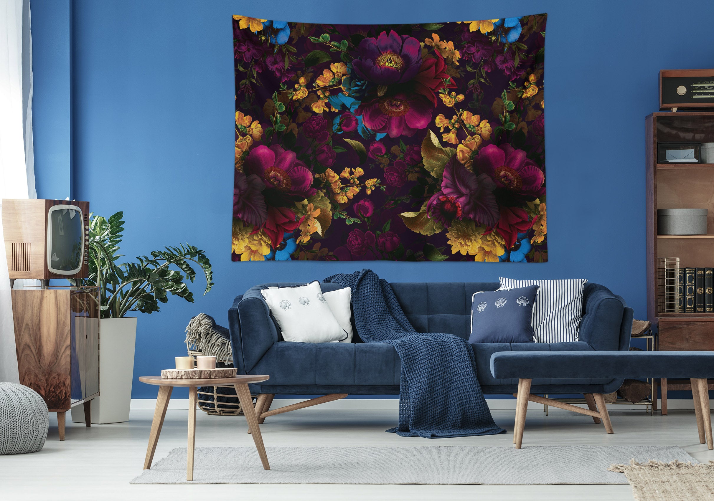 3D Purple Flower 5347 Uta Naumann Tapestry Hanging Cloth Hang