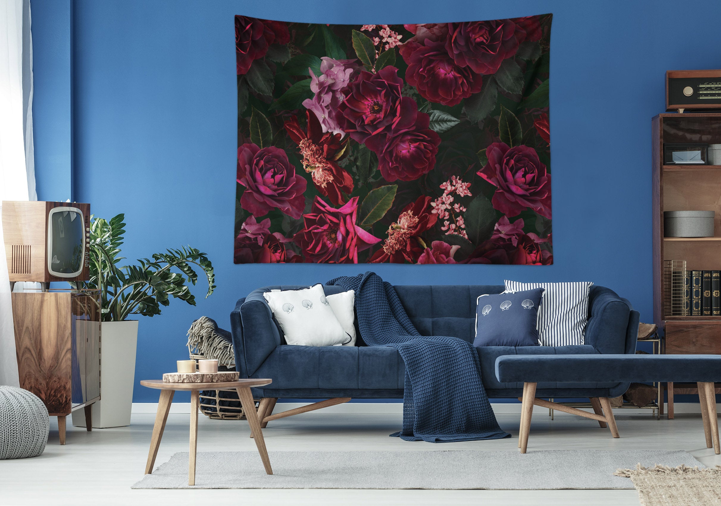 3D Crimson Flower 5332 Uta Naumann Tapestry Hanging Cloth Hang