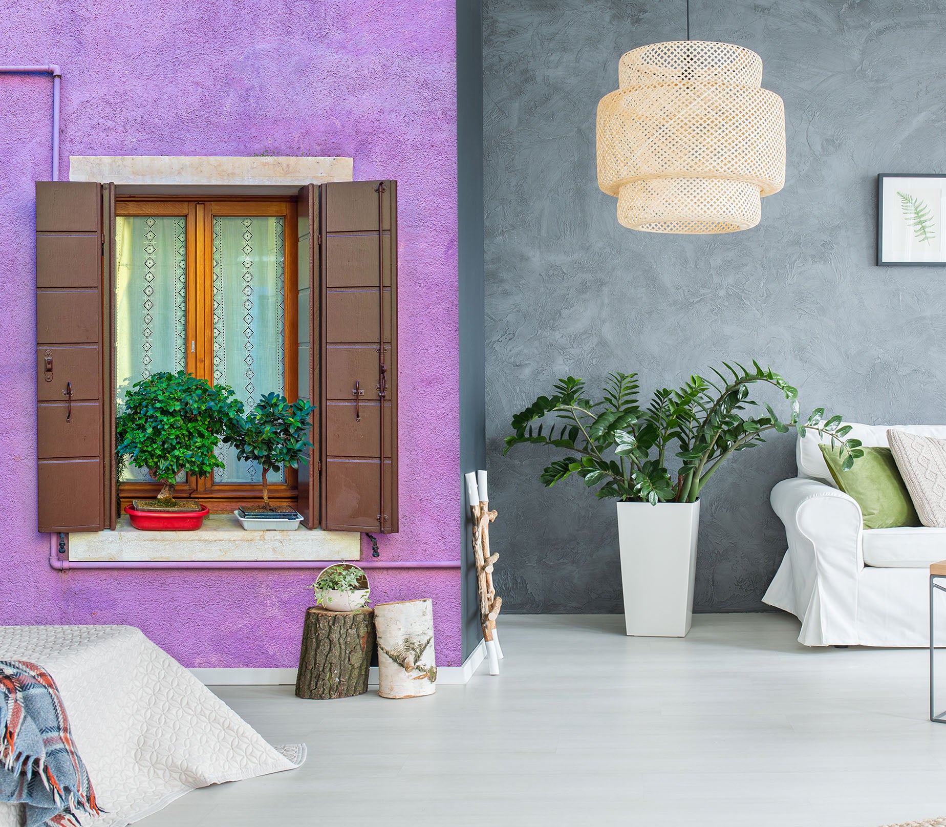 3D Green Plant 1410 Marco Carmassi Wall Mural Wall Murals