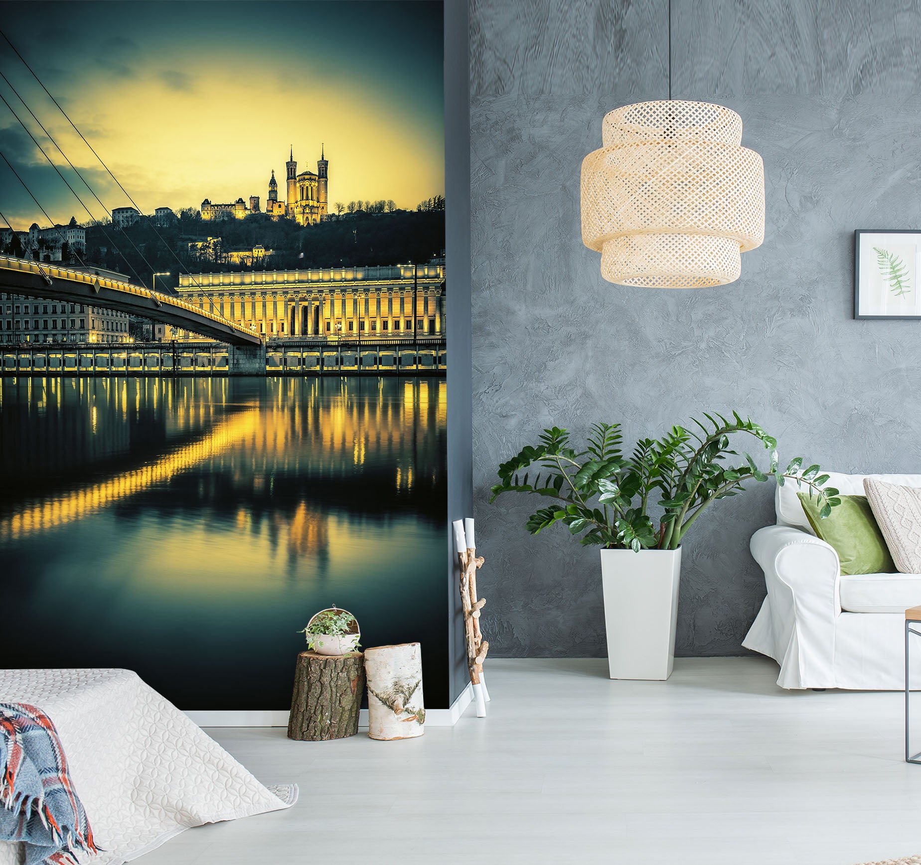 3D Castle Bridge 1006 Wall Murals