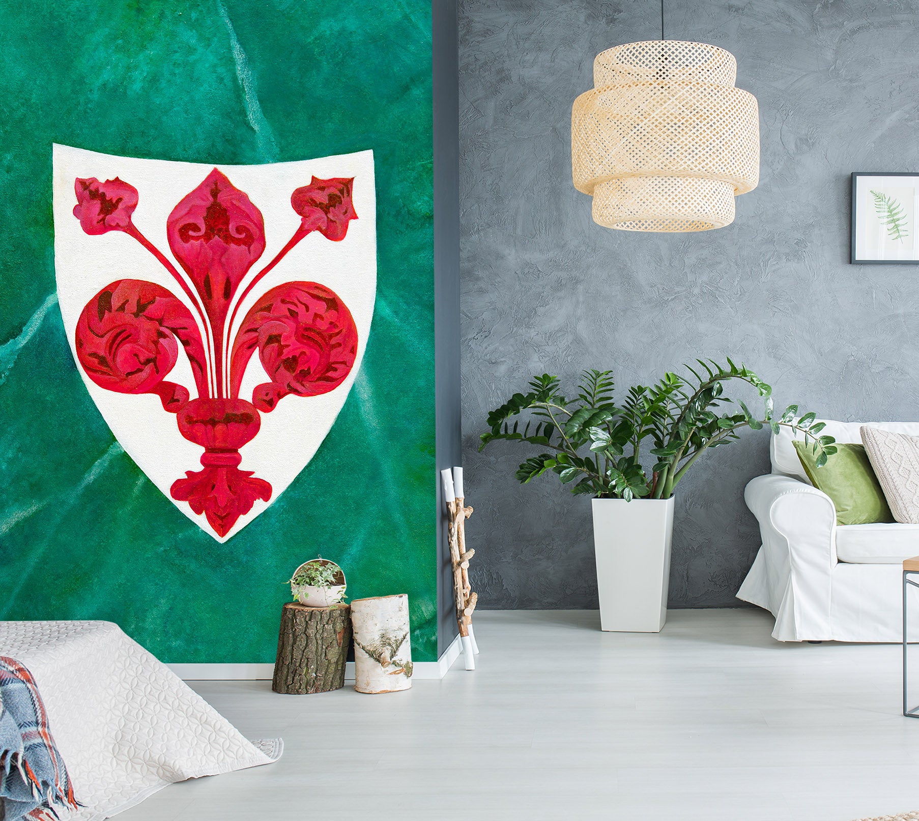 3D Badge Pattern 11122 Matthew Holden Bates Wall Mural Wall Murals