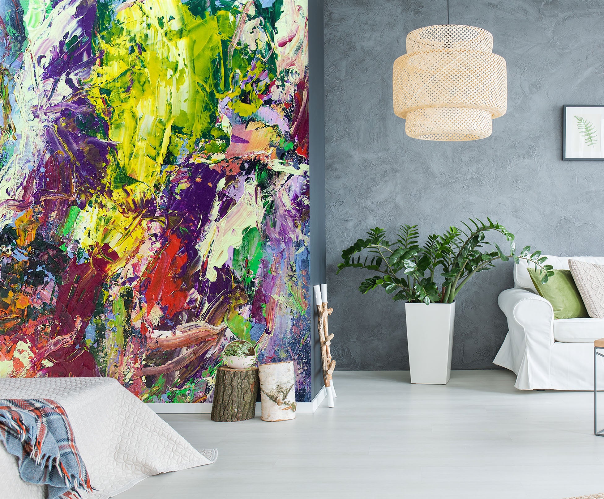 3D Color Art 281 Allan P. Friedlander Wall Mural Wall Murals