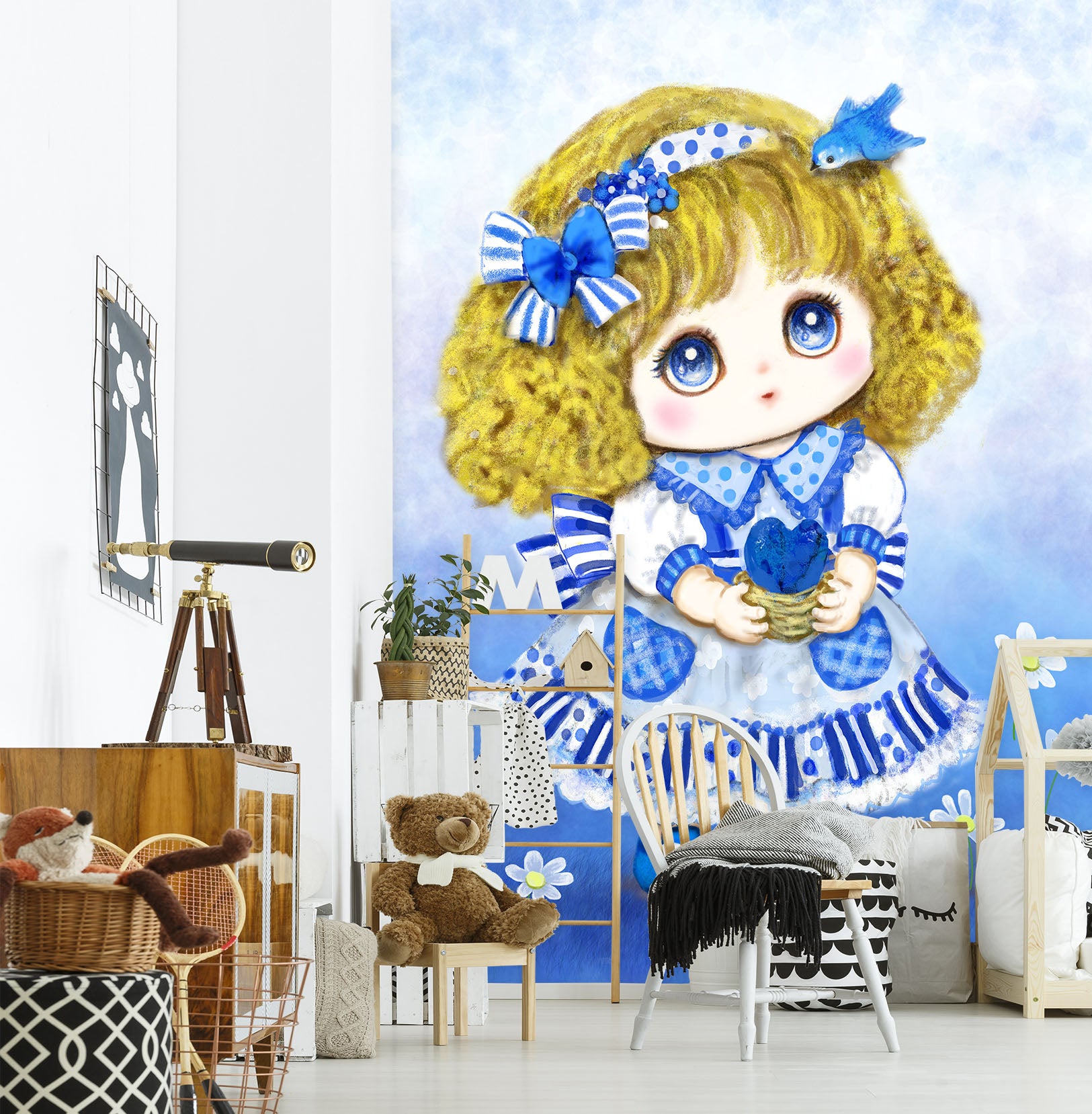 3D Cute Little Girl 5477 Kayomi Harai Wall Mural Wall Murals