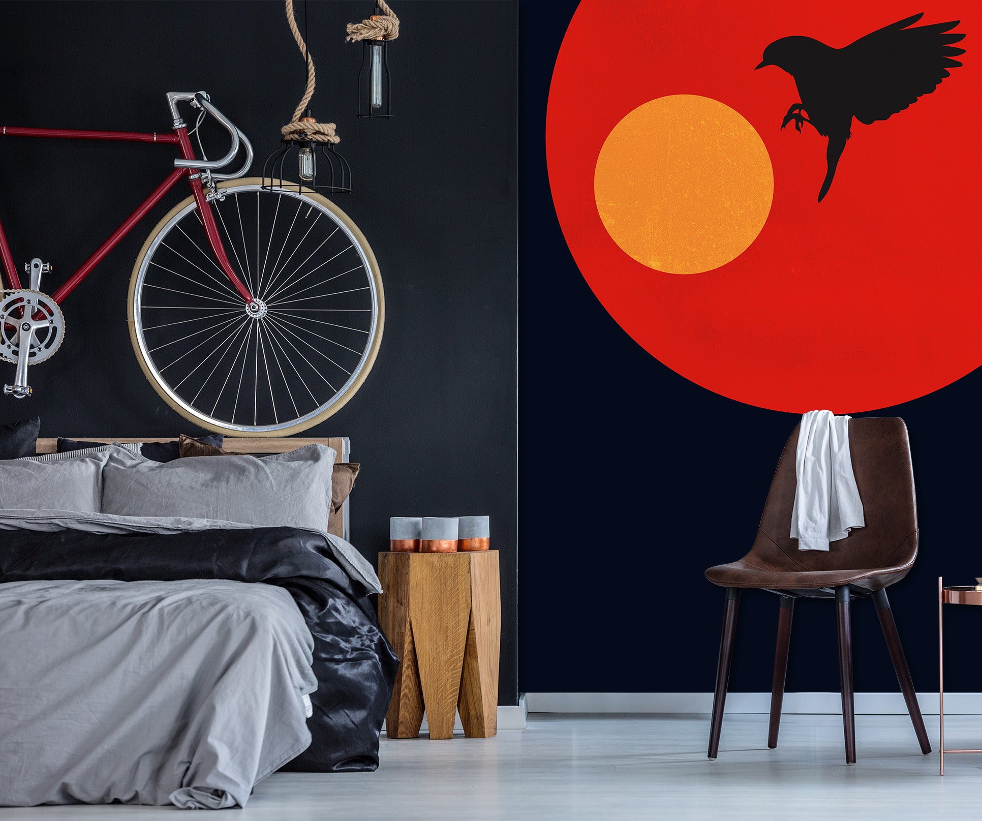 3D Two Suns 1529 Boris Draschoff Wall Mural Wall Murals