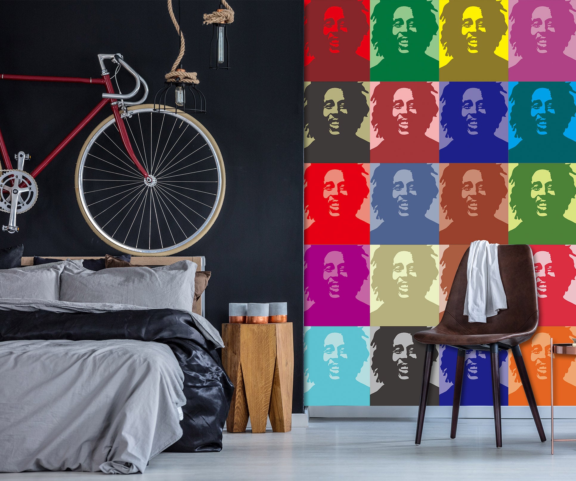 3D Color Avatar 056 Wall Murals