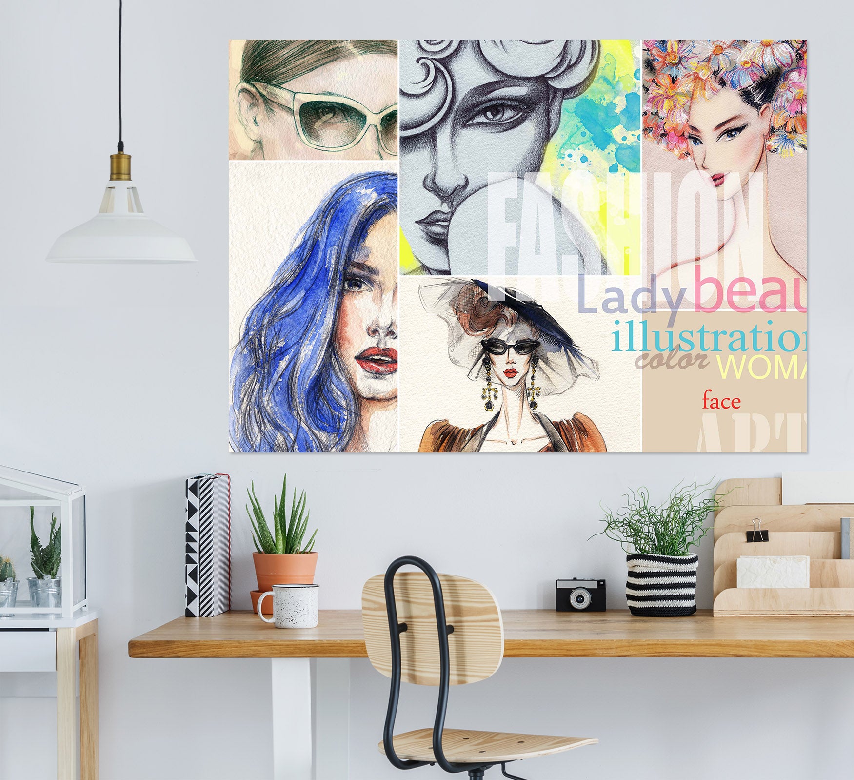 3D Model Woman 1005 Wall Sticker