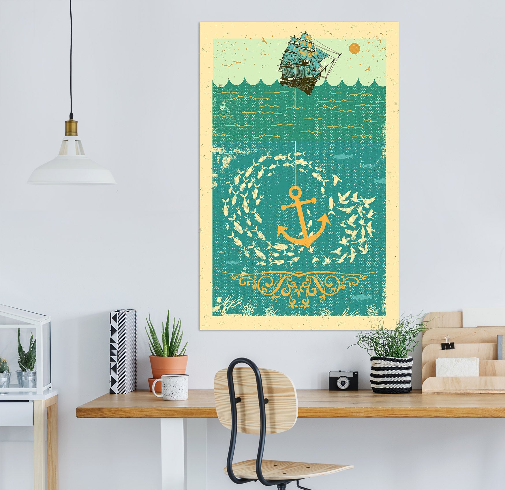 3D School Of Fish 016 Showdeer Wall Sticker