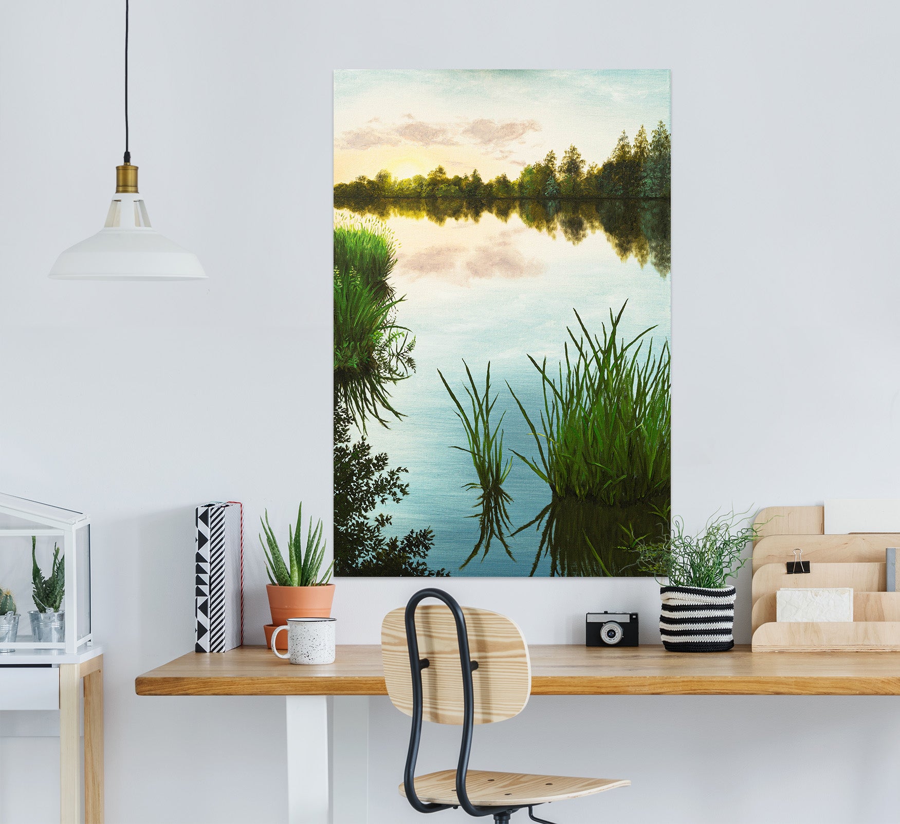 3D Riverside Grass 1831 Marina Zotova Wall Sticker