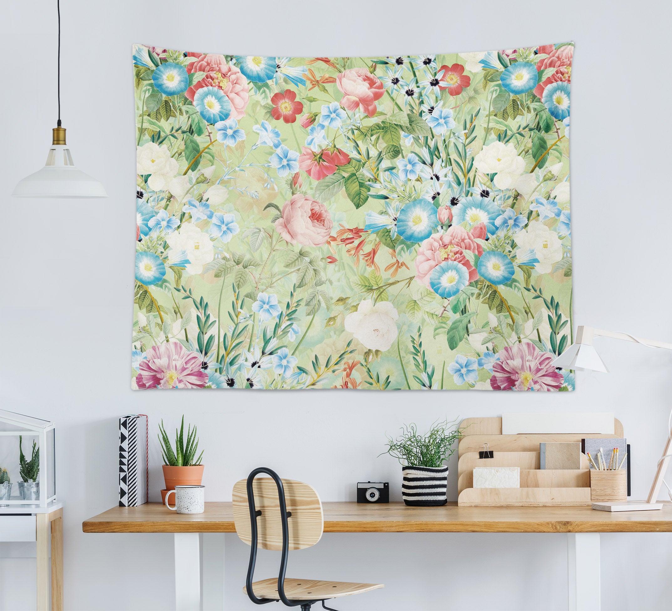 3D Blue Flower 5329 Uta Naumann Tapestry Hanging Cloth Hang