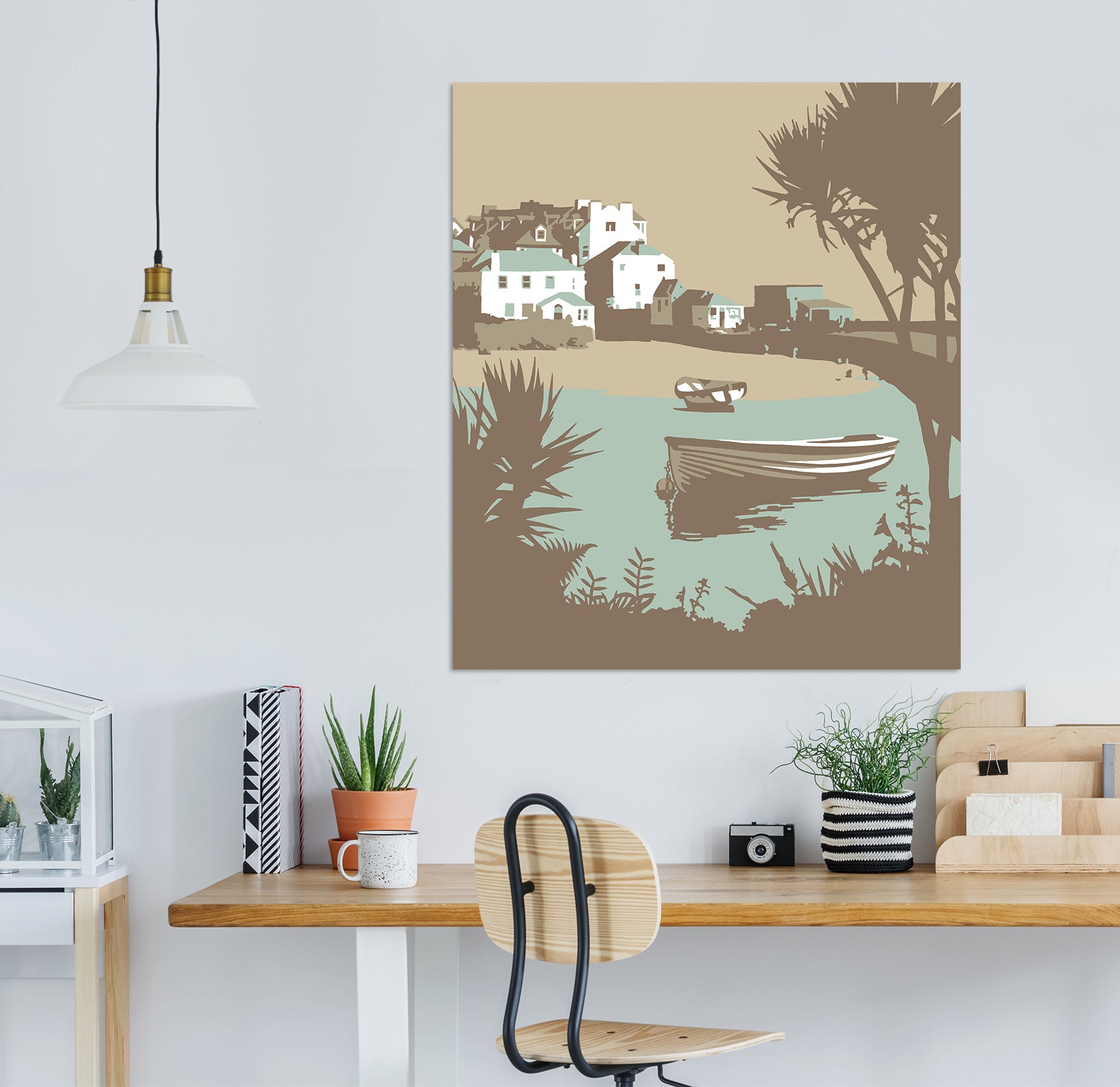 3D River Boat 067 Steve Read Wall Sticker