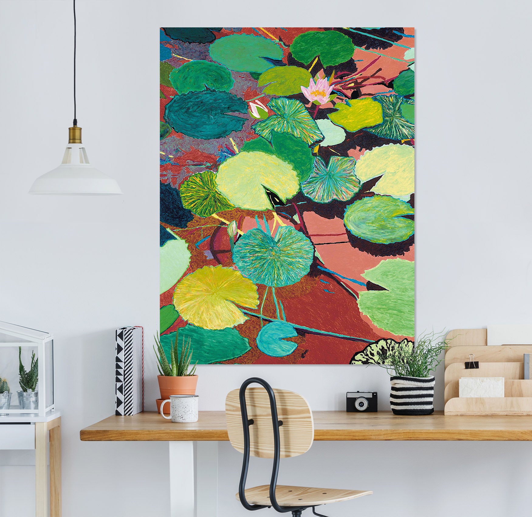 3D Color Lotus Leaf 305 Allan P. Friedlander Wall Sticker