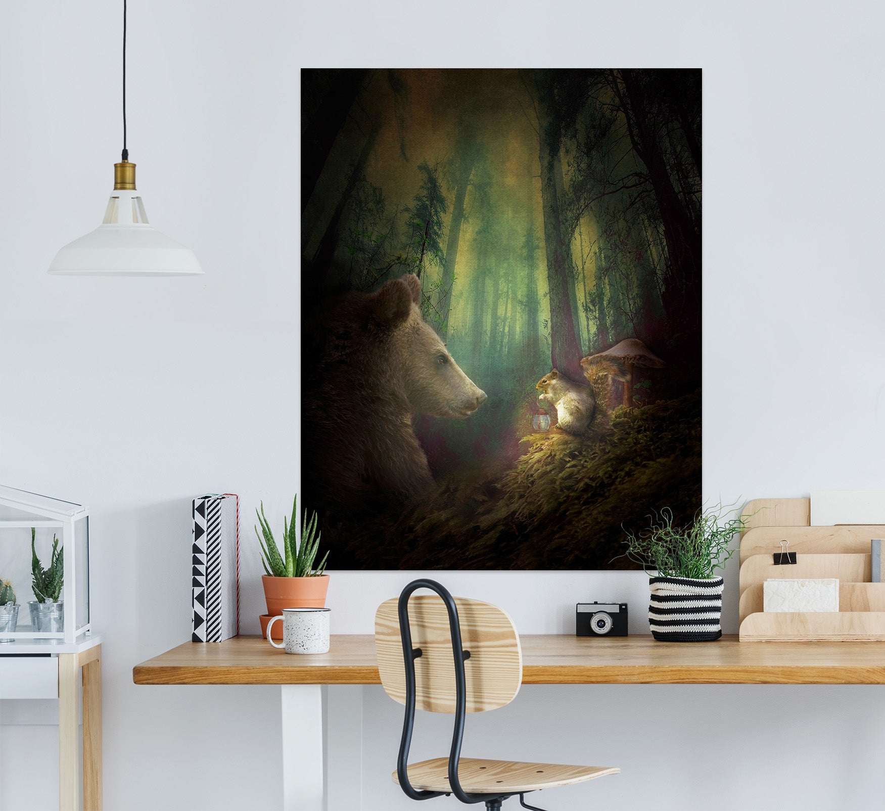 3D Forest Bear 4060 Beth Sheridan Wall Sticker