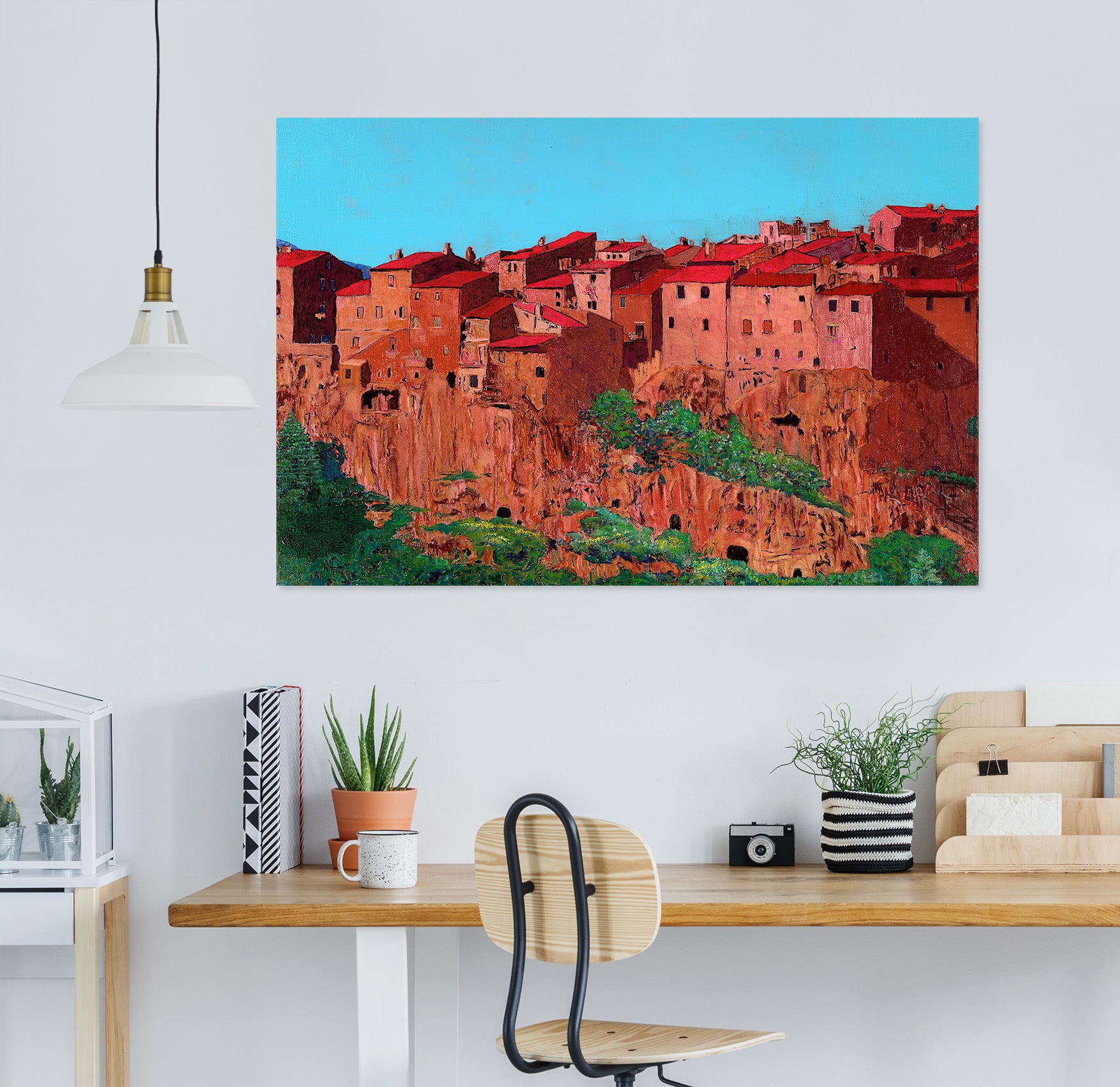 3D Red House 101 Allan P. Friedlander Wall Sticker