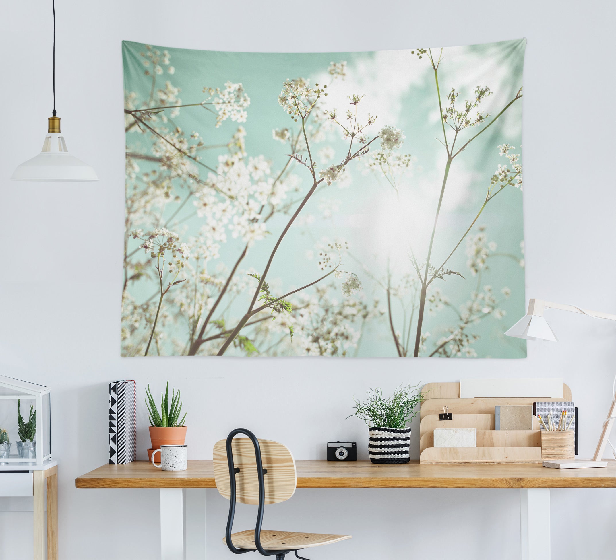 3D Floral Branch 112168 Assaf Frank Tapestry Hanging Cloth Hang