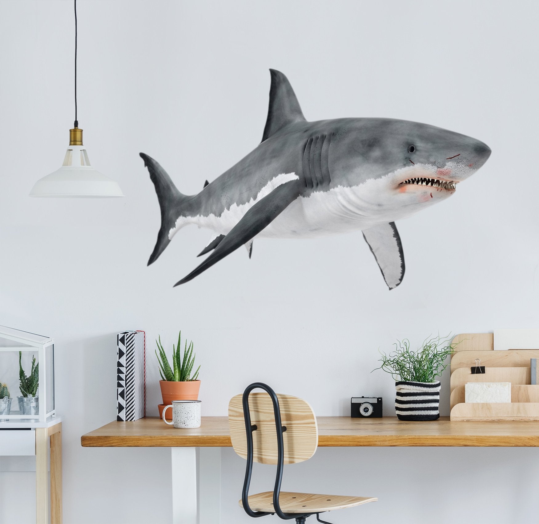 3D Shark's Fin 119 Animals Wall Stickers Wallpaper AJ Wallpaper 