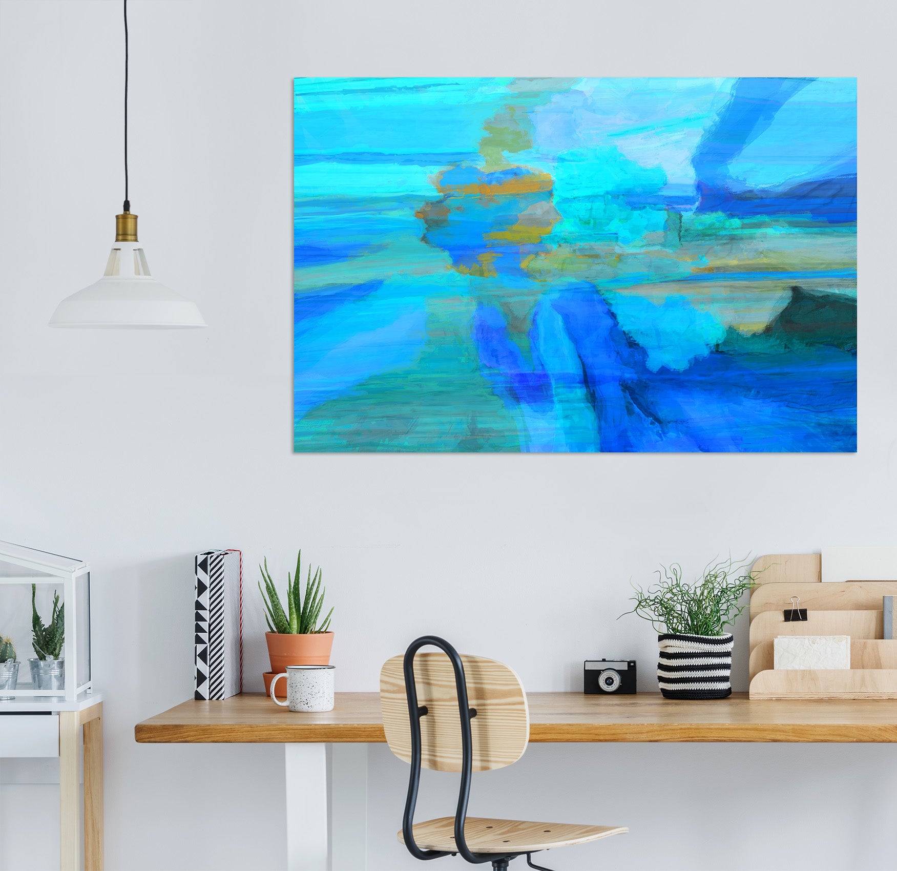 3D Blue Graffiti 013 Michael Tienhaara Wall Sticker