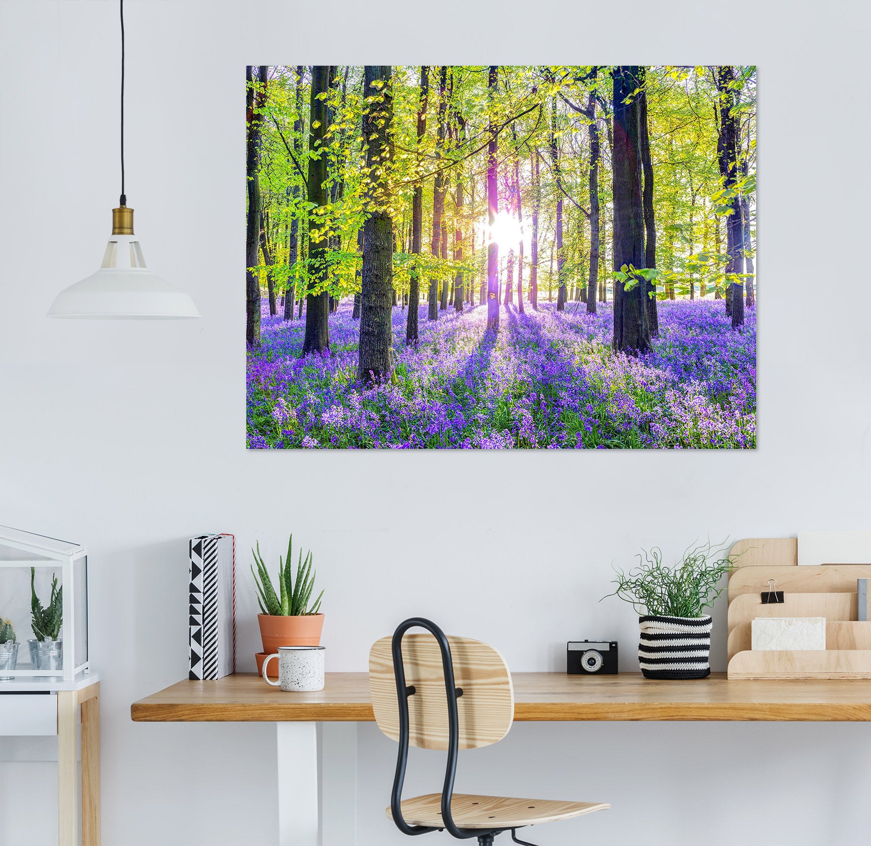 3D Purple Flower Sea 027 Assaf Frank Wall Sticker