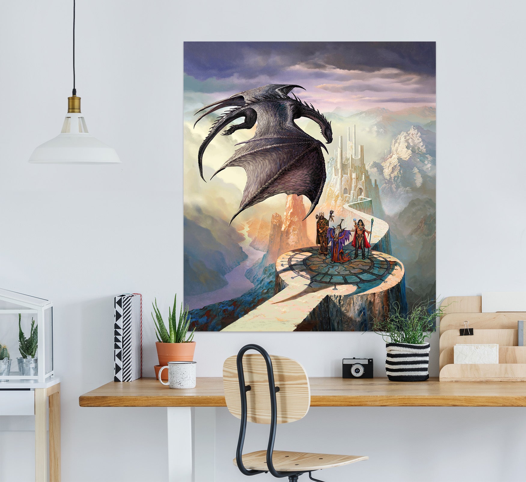 3D Dragon CastleSoldier 8142 Ciruelo Wall Sticker