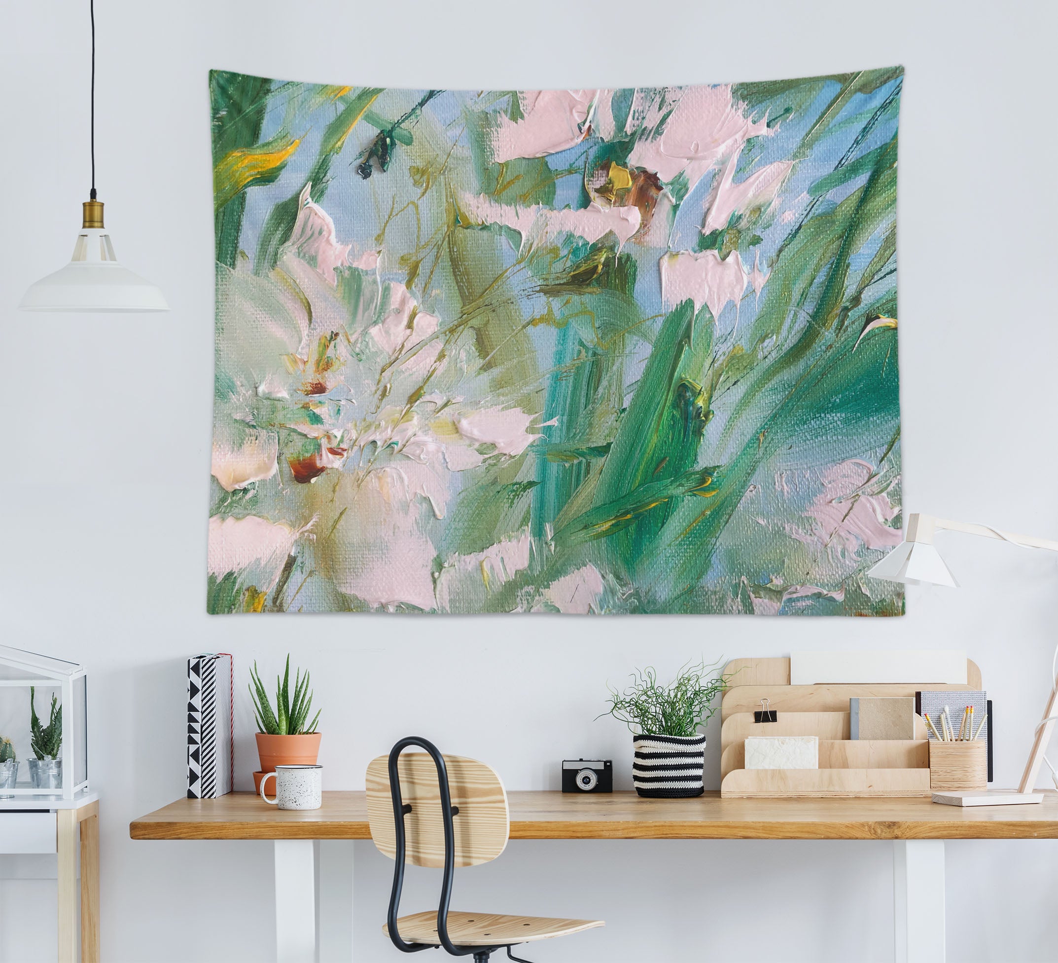 3D Green Leaves 3681 Skromova Marina Tapestry Hanging Cloth Hang