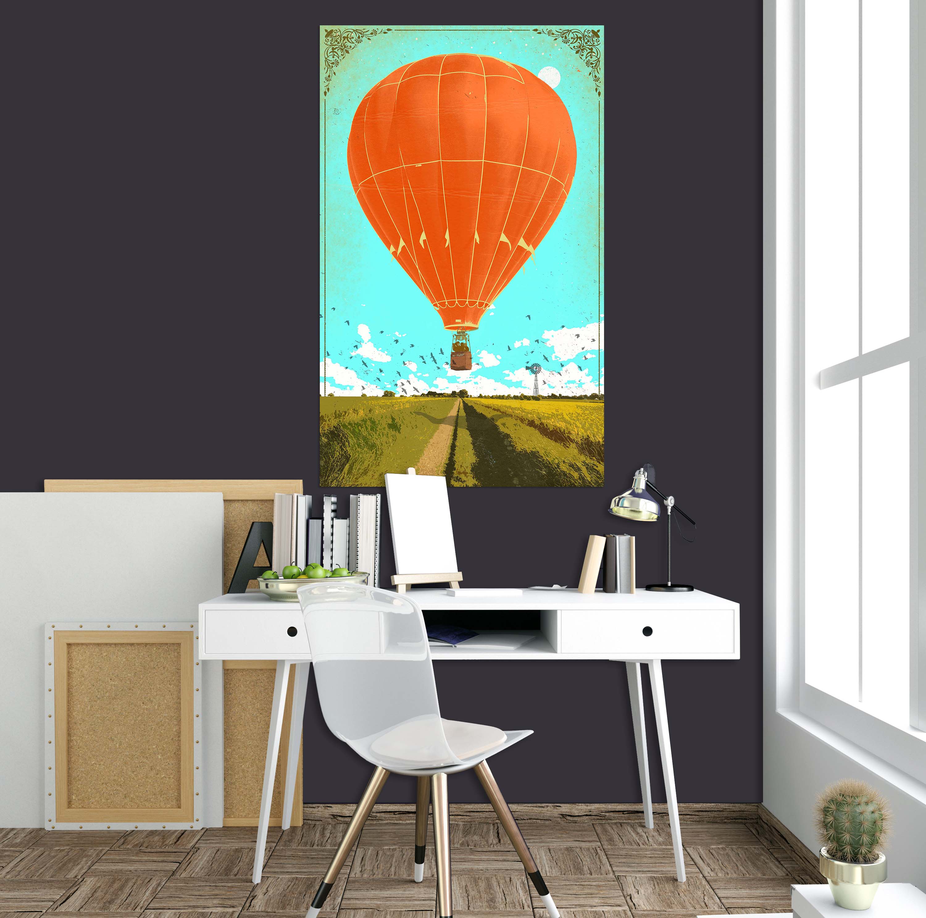 3D Hot Air Balloon 017 Showdeer Wall Sticker
