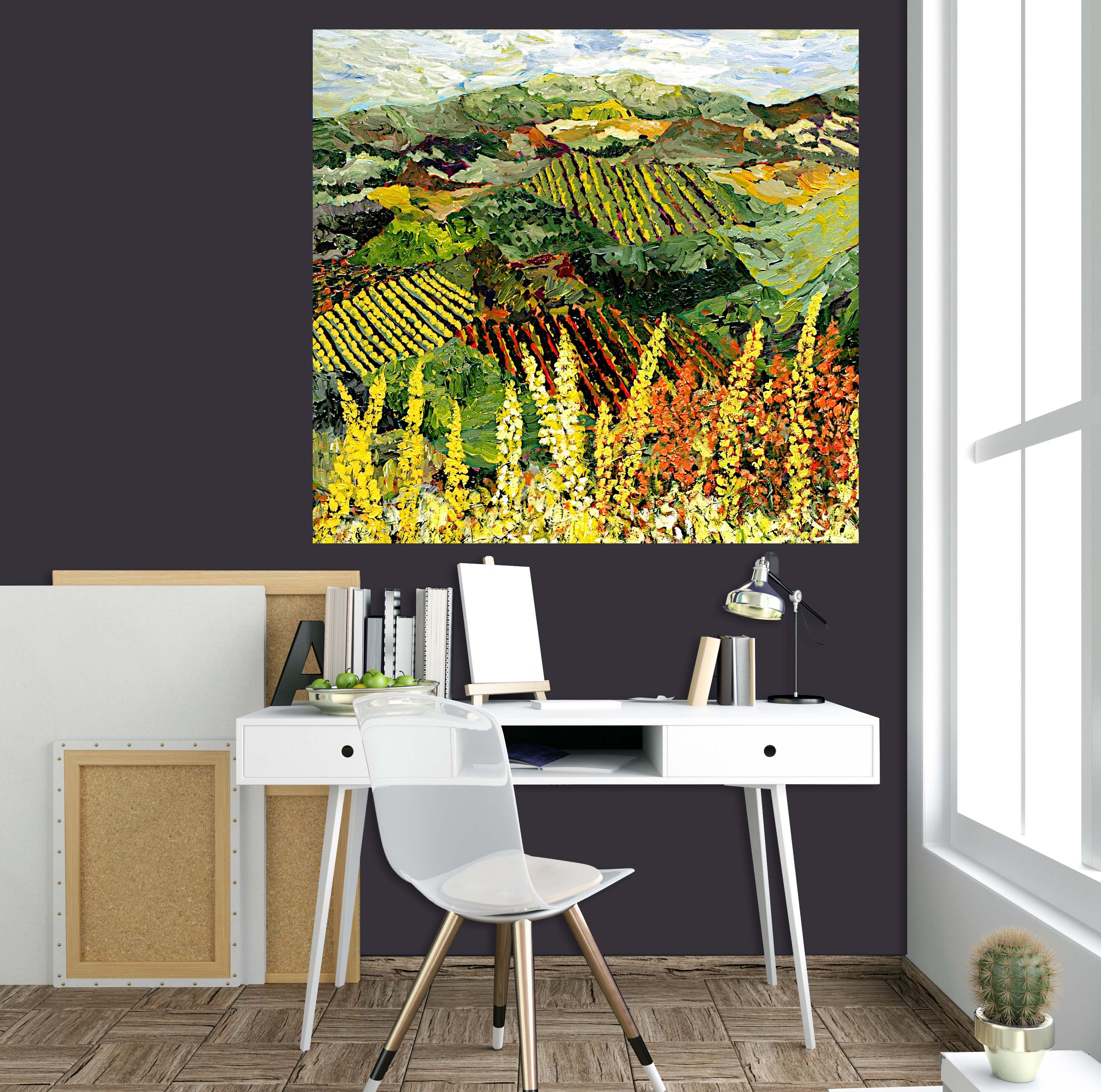 3D Wildflower Valley 131 Allan P. Friedlander Wall Sticker