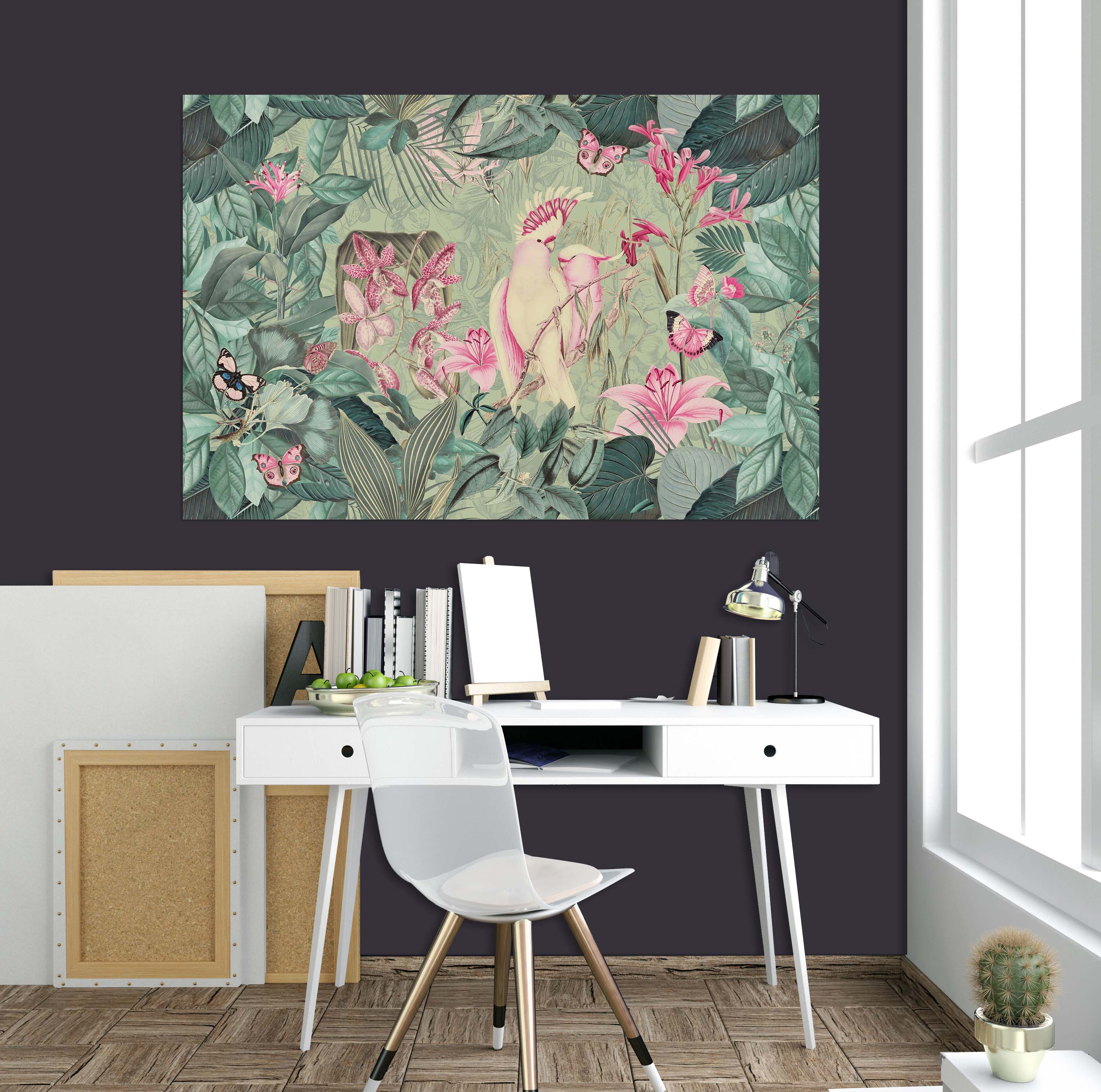 3D Cockatoos And Butterflies 017 Andrea haase Wall Sticker