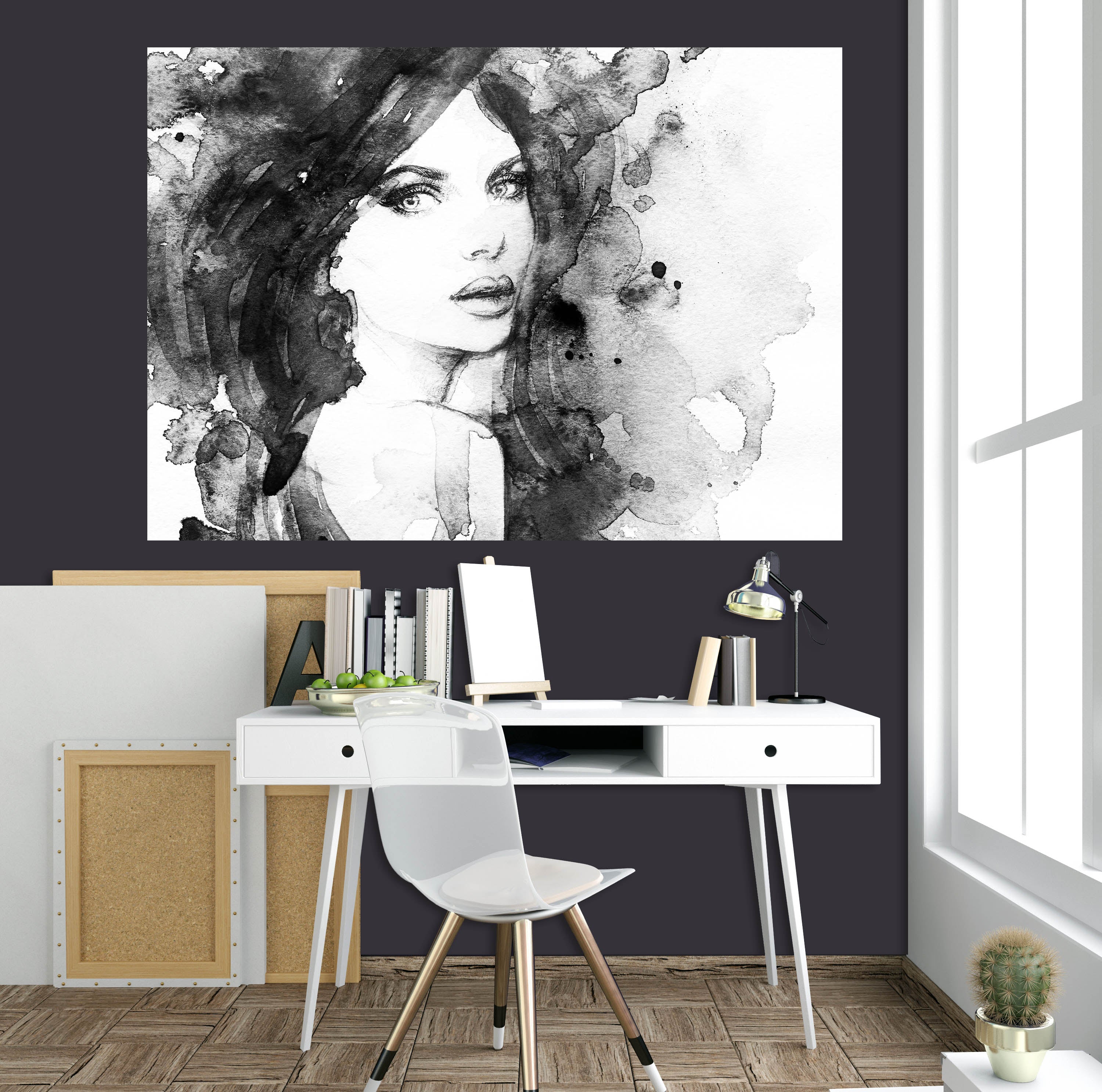 3D Modeling Woman 1016 Wall Sticker