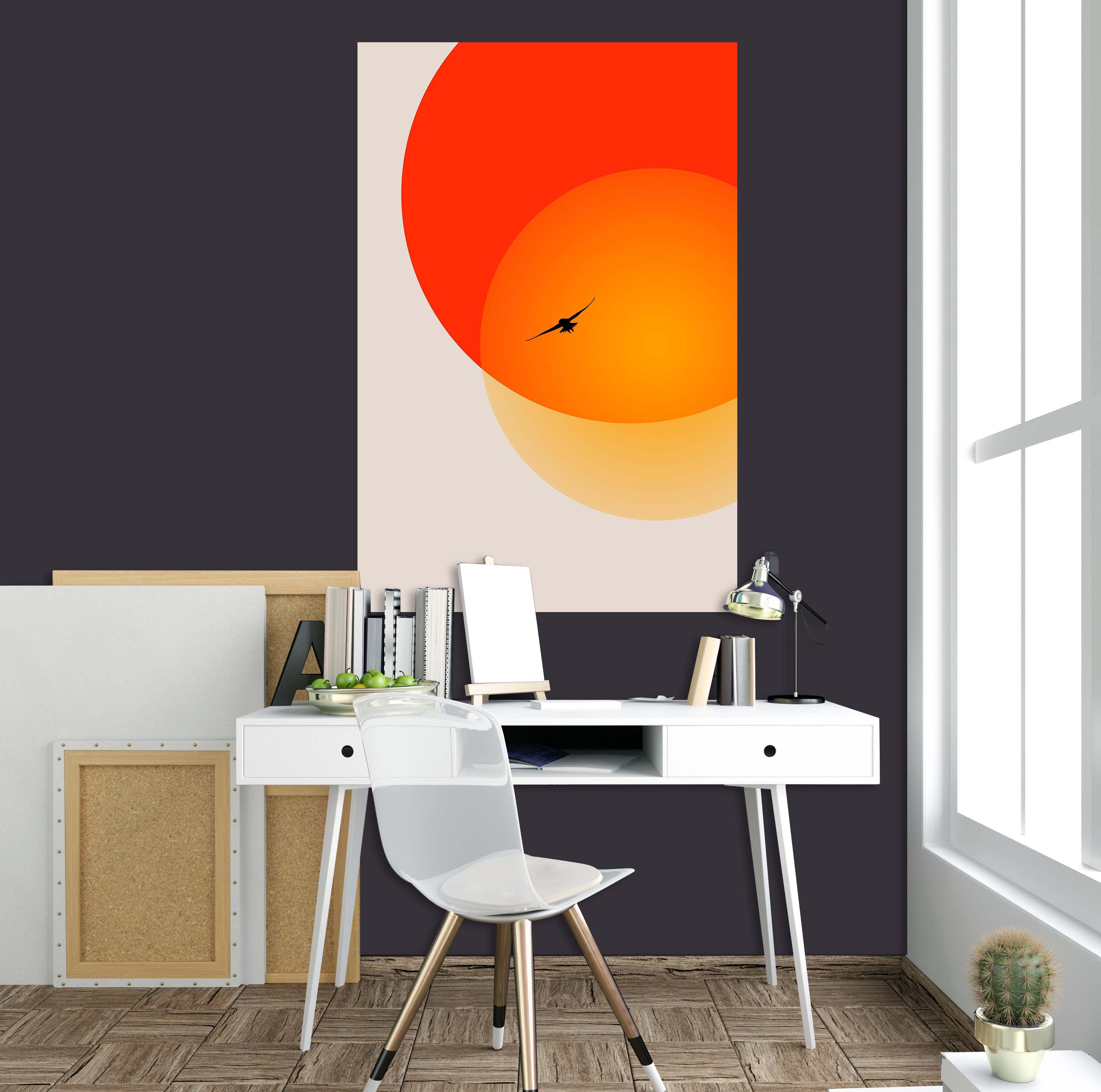3D Two Suns 151 Boris Draschoff Wall Sticker