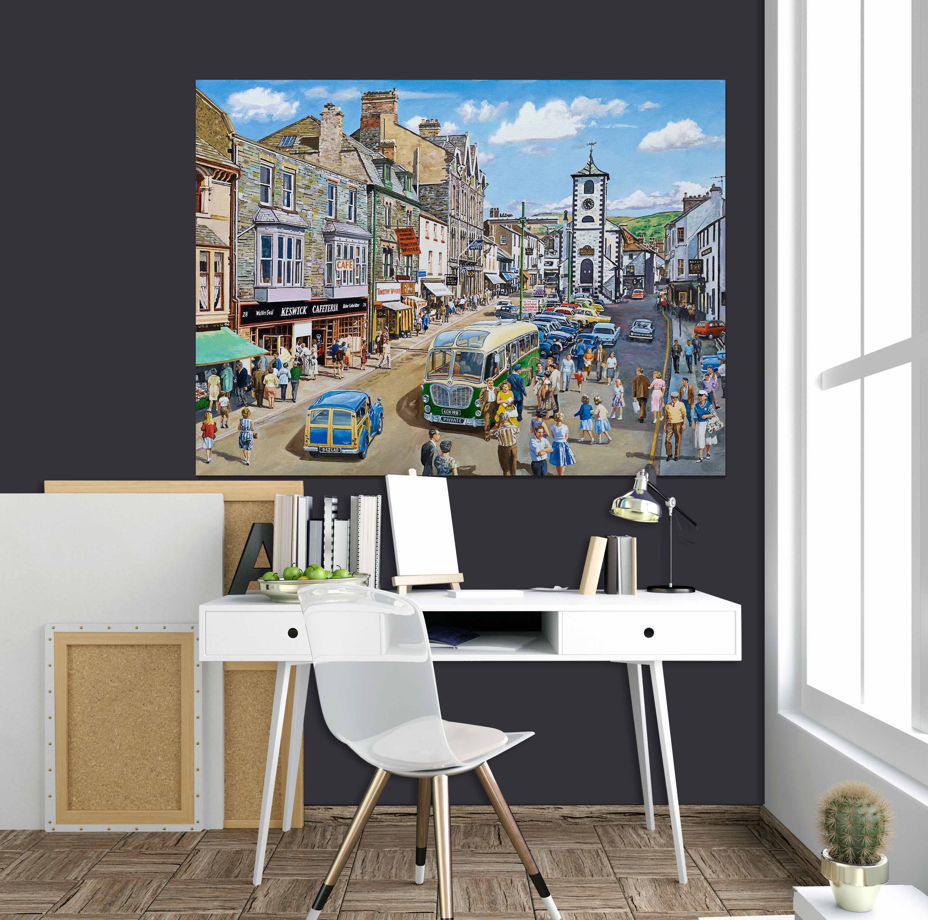 3D Lively Street 043 Trevor Mitchell Wall Sticker