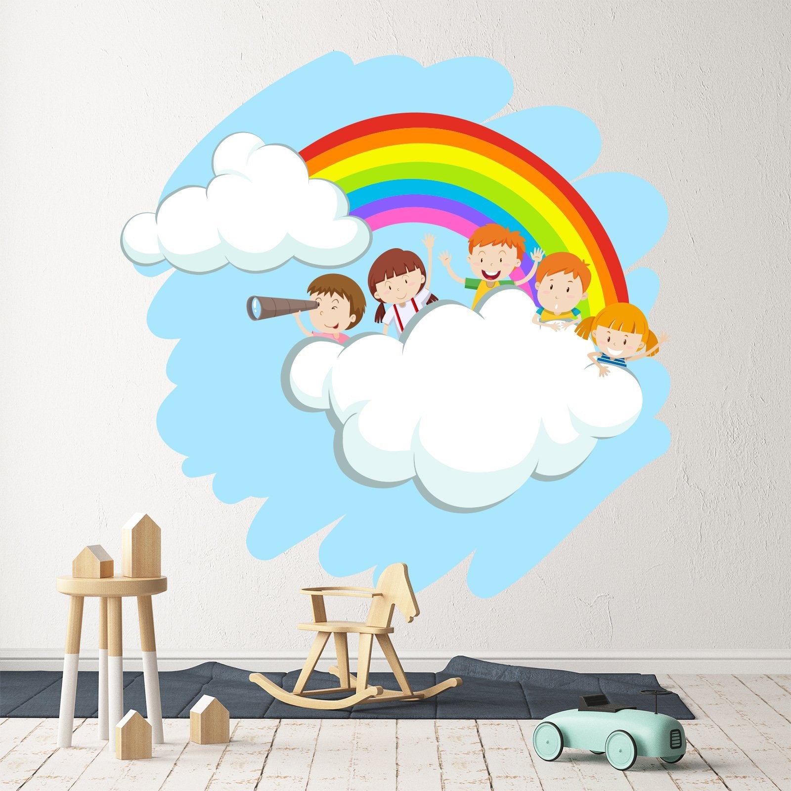 3D Rainbow Kid 270 Wall Stickers Wallpaper AJ Wallpaper 