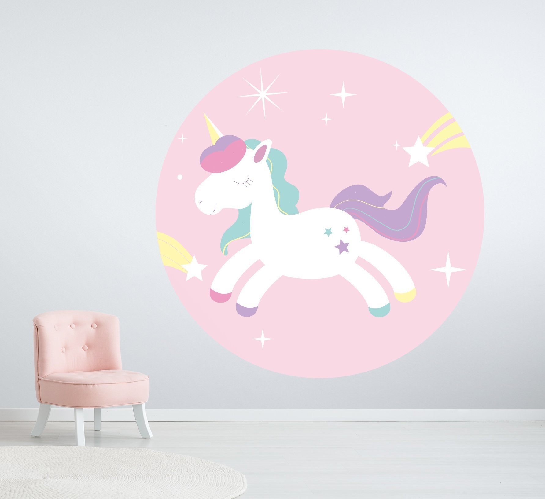 3D Pentagram Unicorn 149 Wall Stickers Wallpaper AJ Wallpaper 