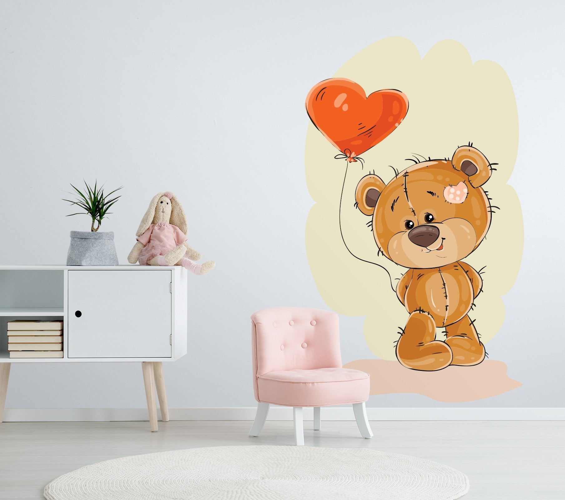 3D Doll Bear Balloon 208 Wall Stickers Wallpaper AJ Wallpaper 