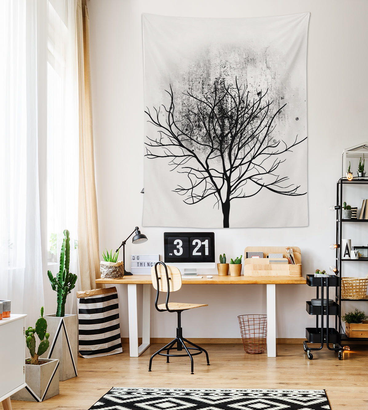 3D Tree Branch 5284 Boris Draschoff Tapestry Hanging Cloth Hang