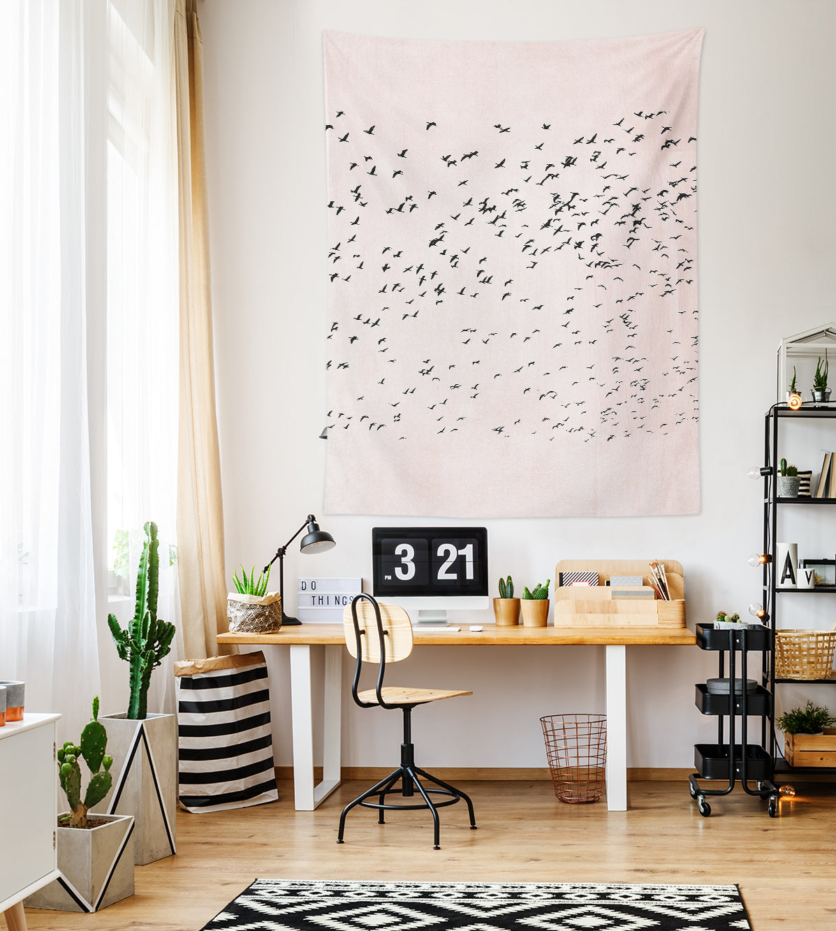 3D Black Bird 878 Boris Draschoff Tapestry Hanging Cloth Hang