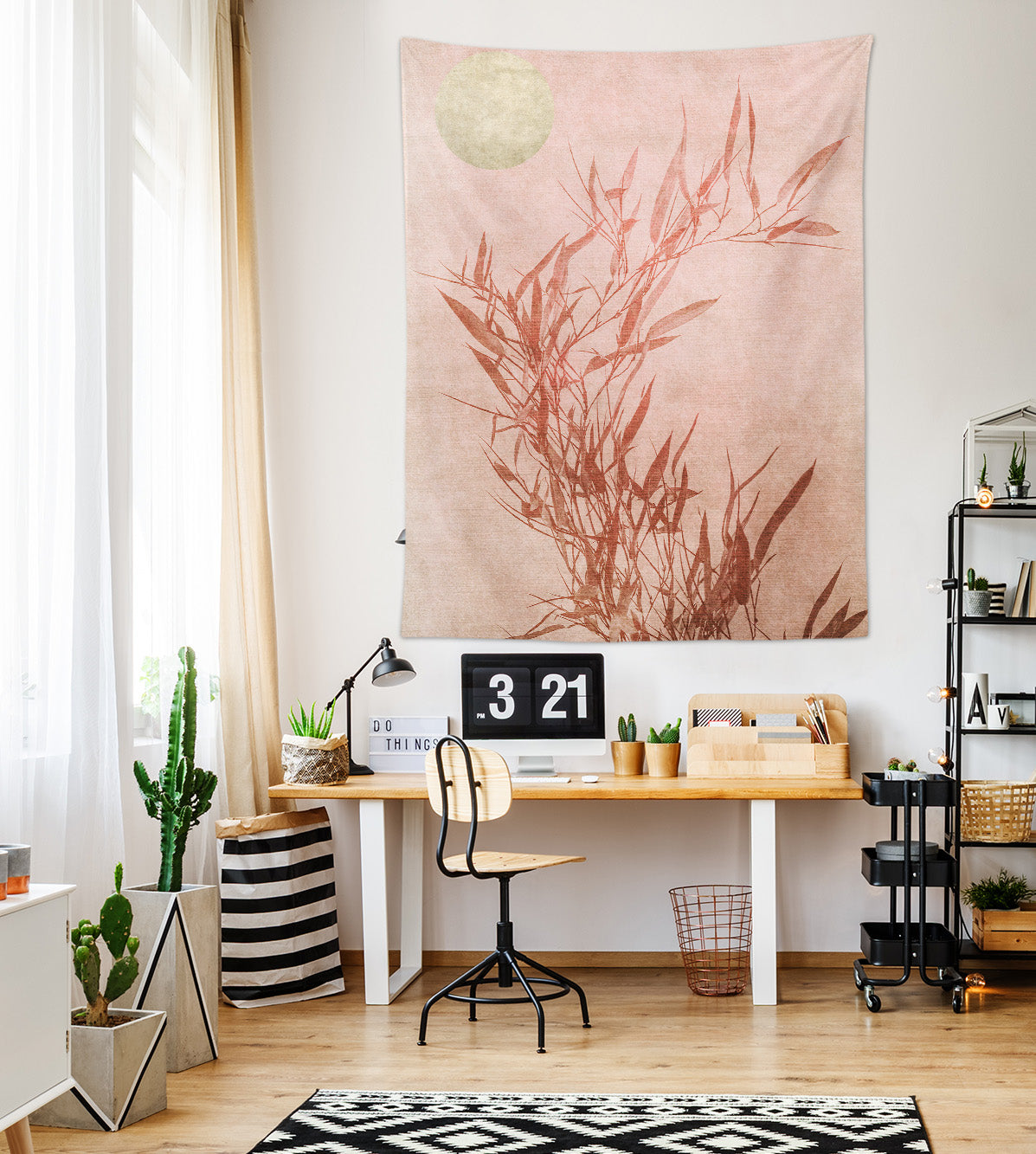 3D Pink Leaves 880 Boris Draschoff Tapestry Hanging Cloth Hang