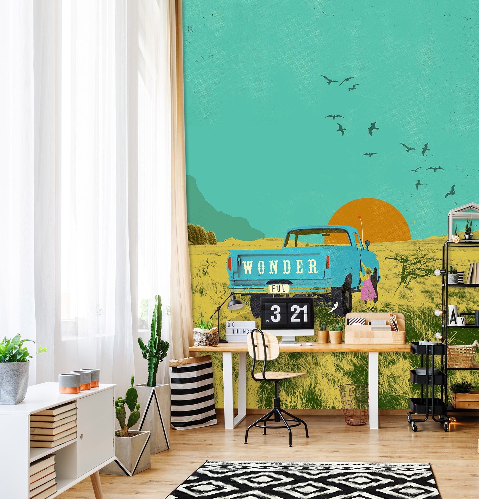 3D Wonderful 1420 Showdeer Wall Mural Wall Murals