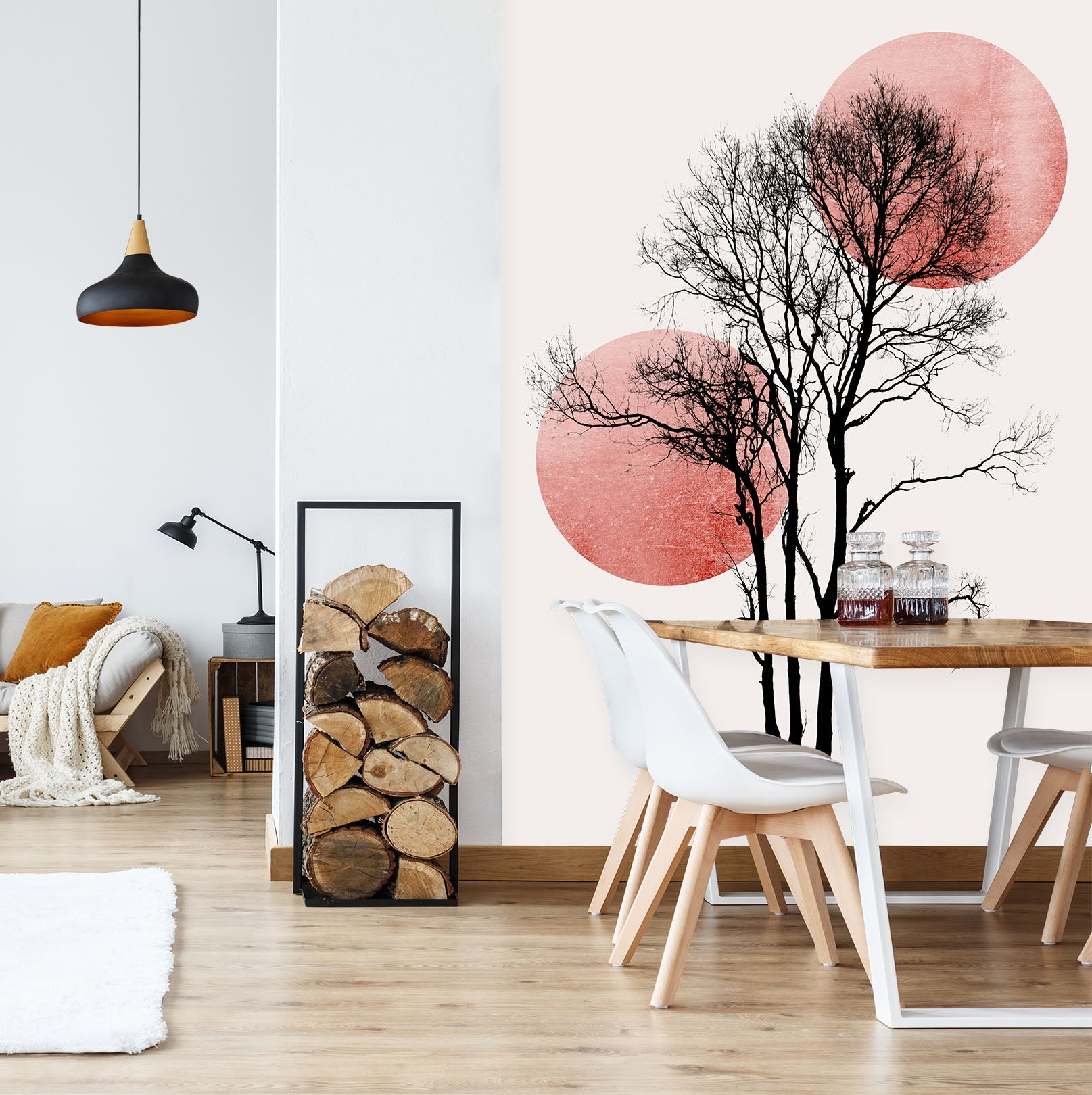 3D Sunrise Tree Branch 1513 Boris Draschoff Wall Mural Wall Murals