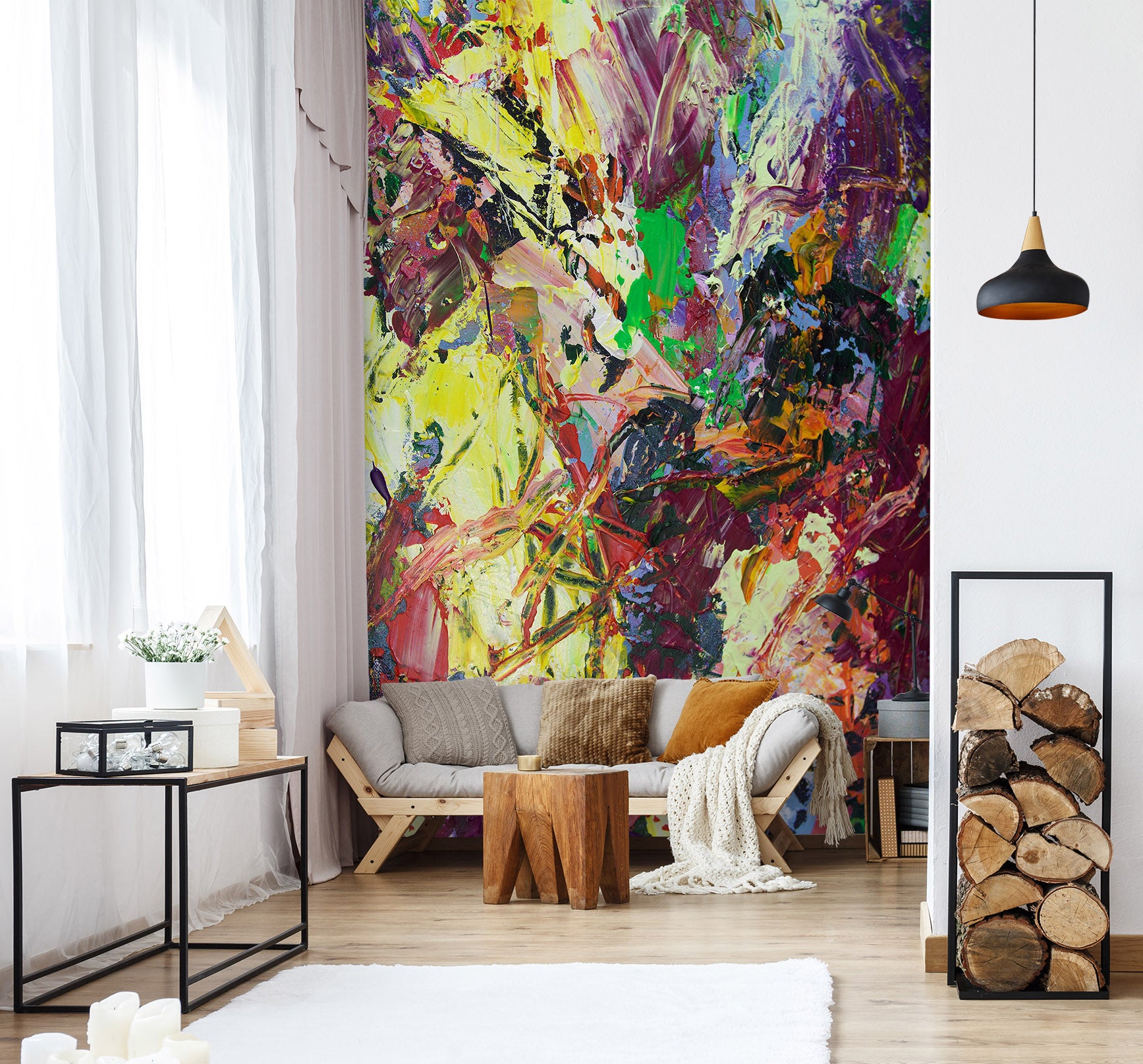 3D Color Art 280 Allan P. Friedlander Wall Mural Wall Murals