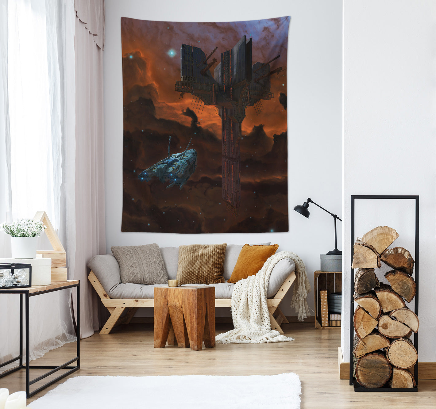 3D Battleship 116206 Vincent Tapestry Hanging Cloth Hang