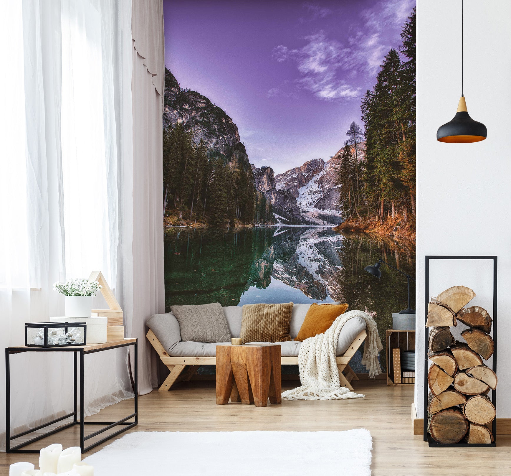3D Valley River 2088 Wall Murals