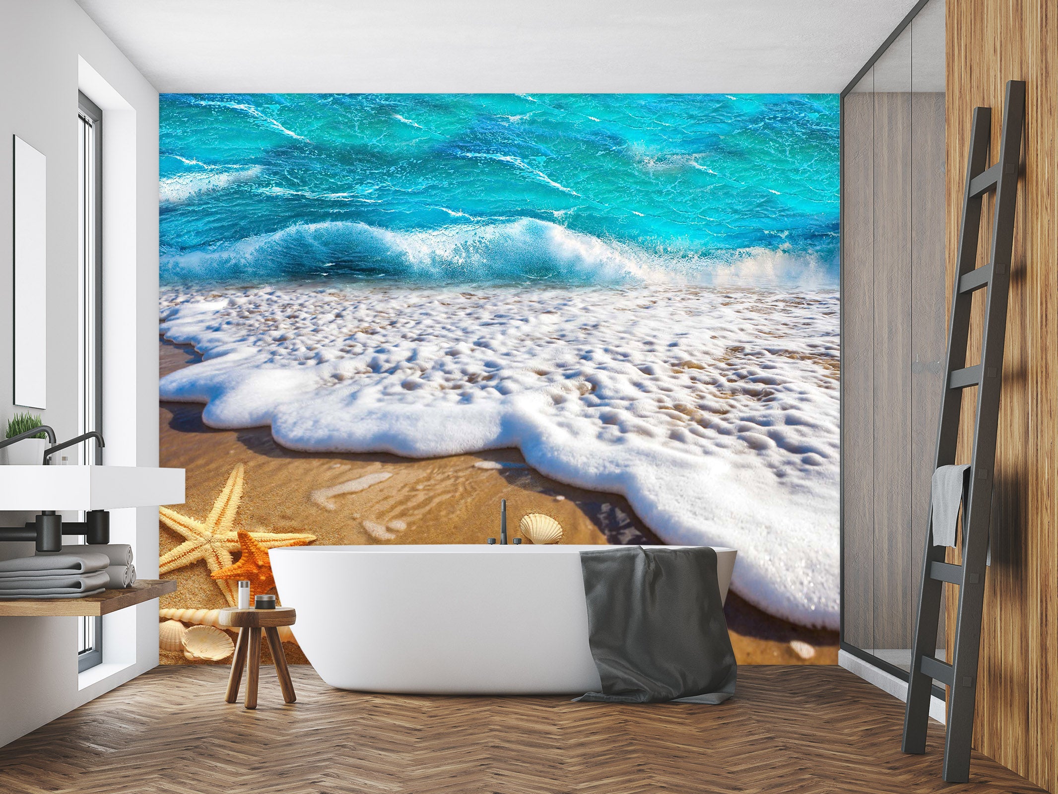 3D Beach Shells 1626 Wall Murals