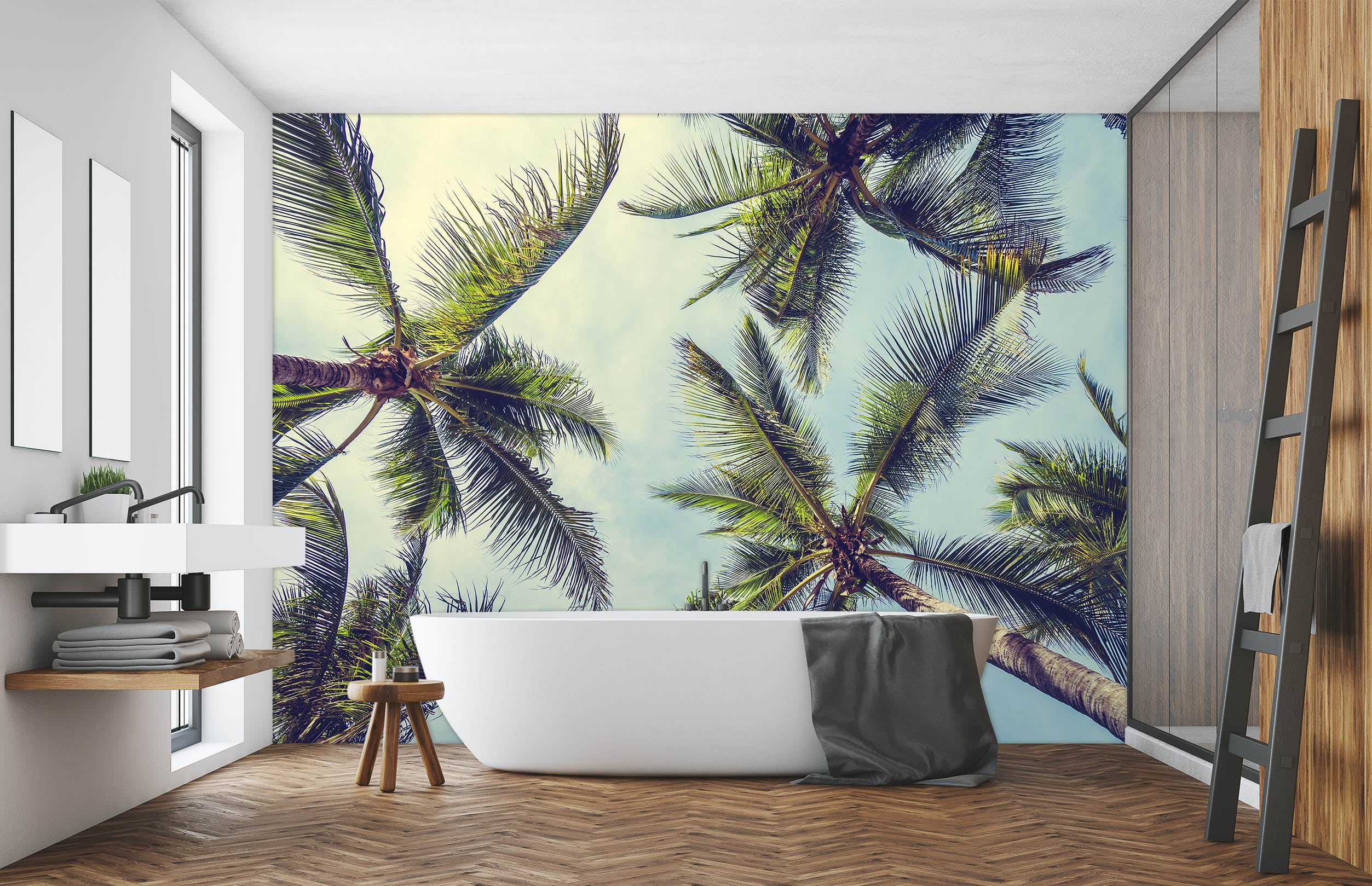 3D Coconut Tree 127 Wall Murals